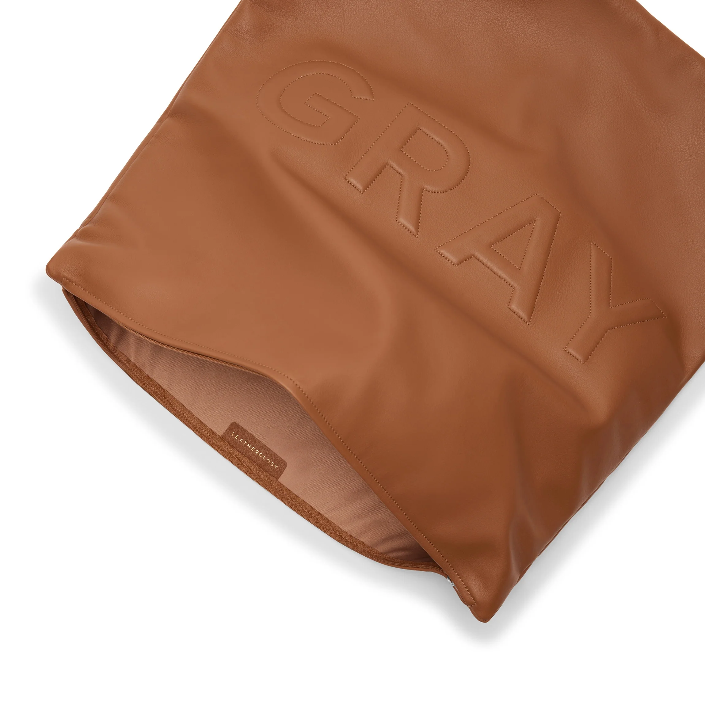 20x20 Square Pillow Cognac - Image 4