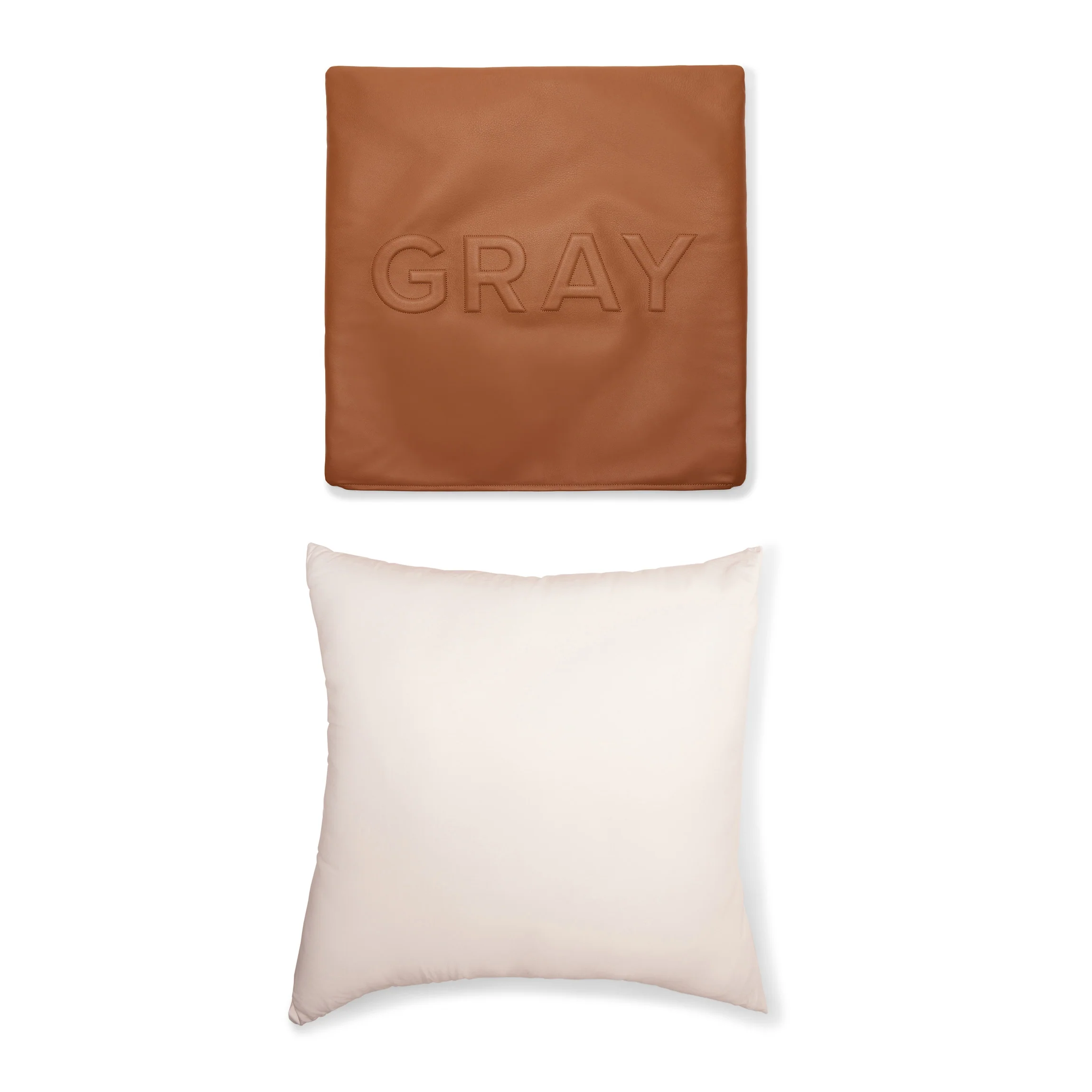 20x20 Square Pillow Cognac - Image 5