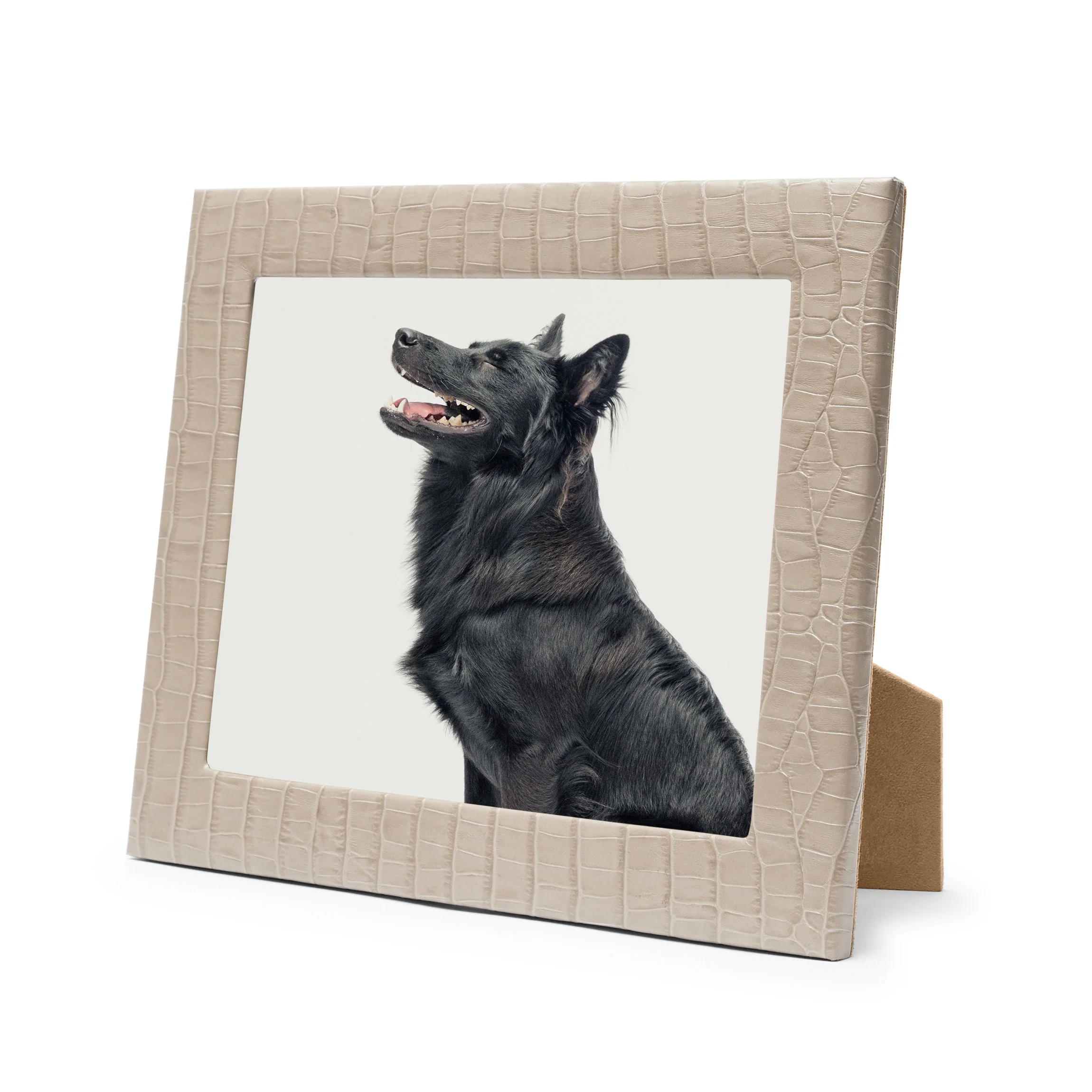 8x10 Photo Frame Ecru Croc - Image 3