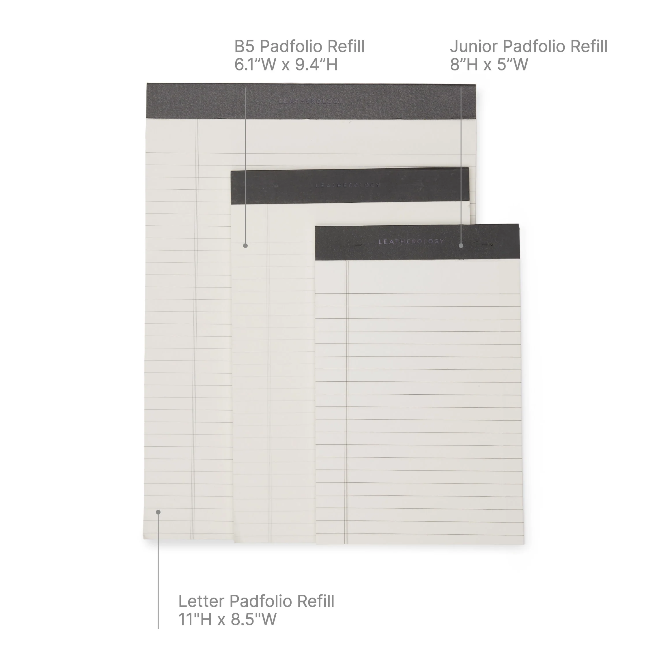 Letter Snap Padfolio Navy Blue - Image 6