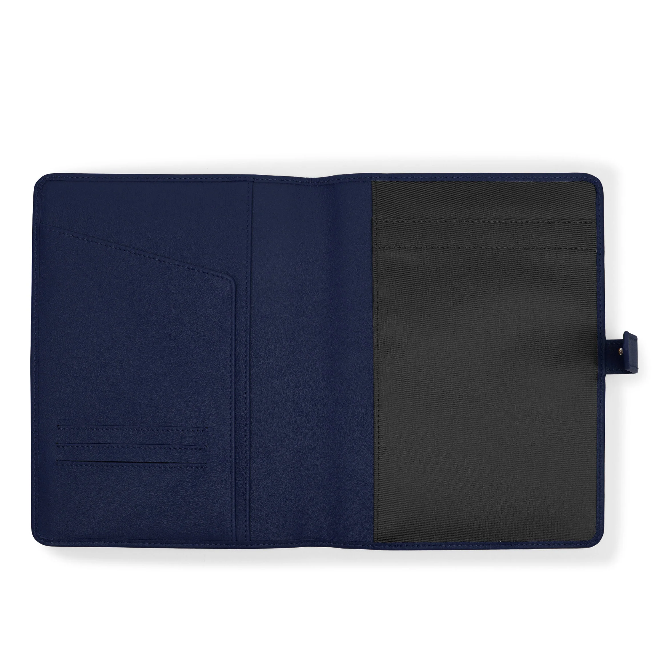 A5 Junior Snap Padfolio Navy Blue - Image 4