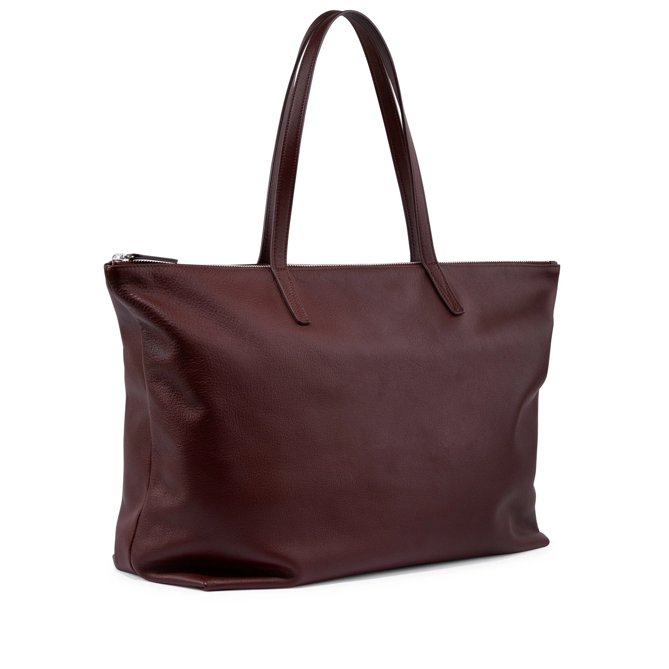 Aleena Soft Zippered Tote Bordeaux - Image 3