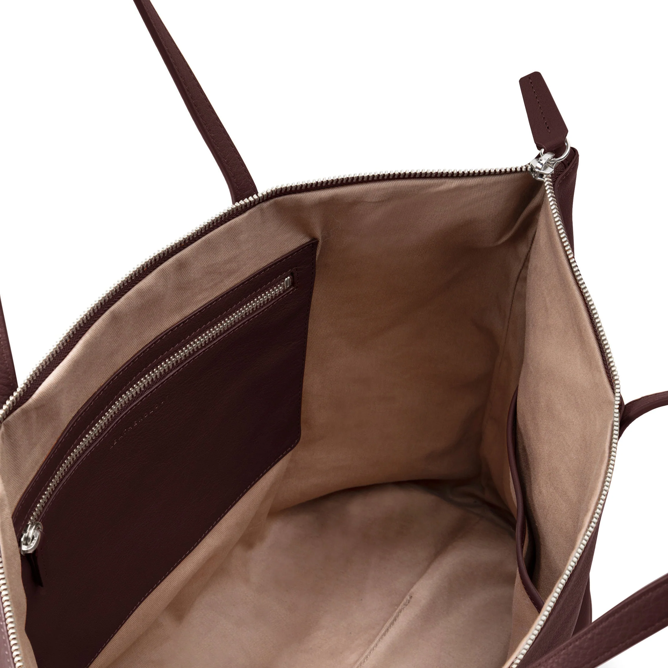 Aleena Soft Zippered Tote Bordeaux - Image 4