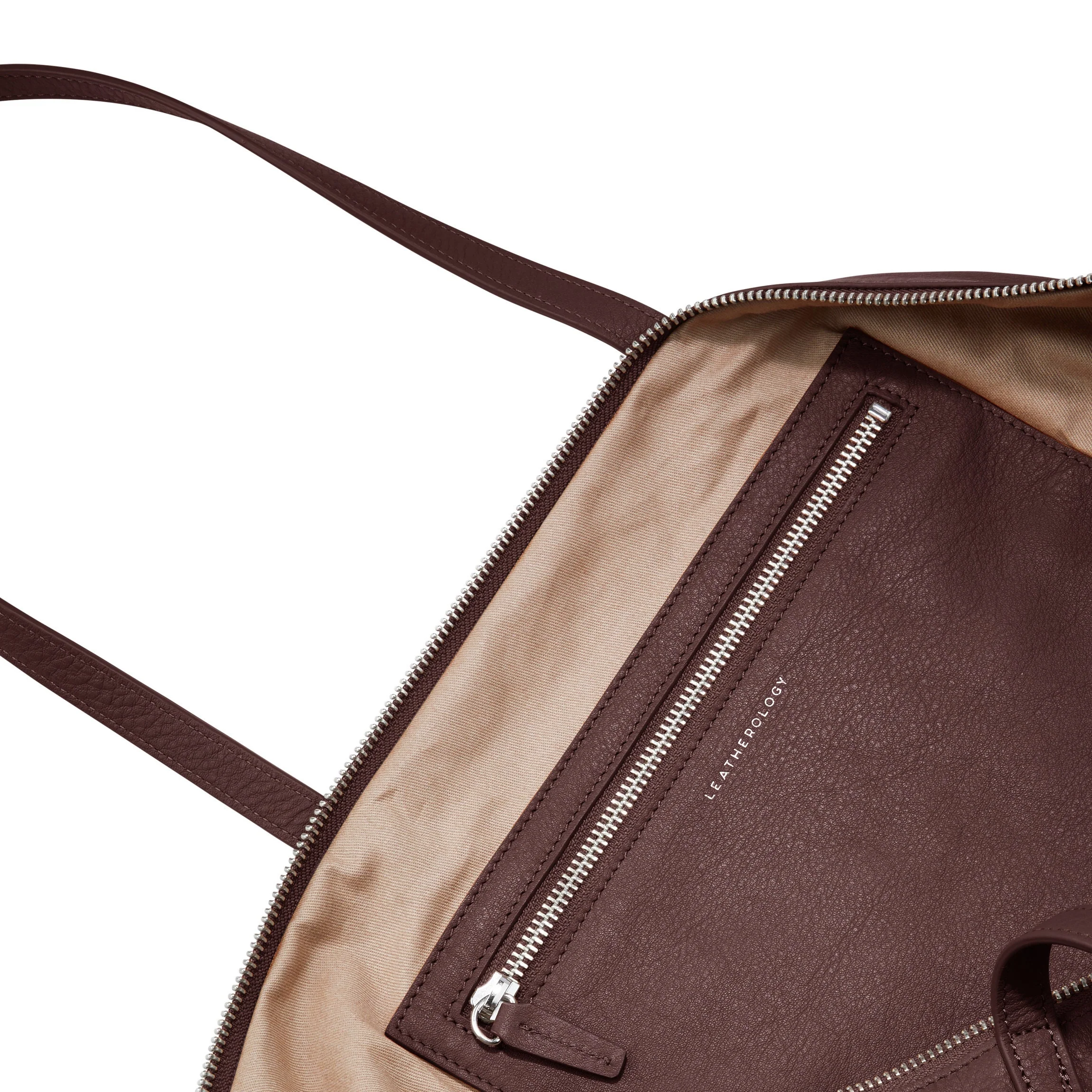 Aleena Soft Zippered Tote Bordeaux - Image 5