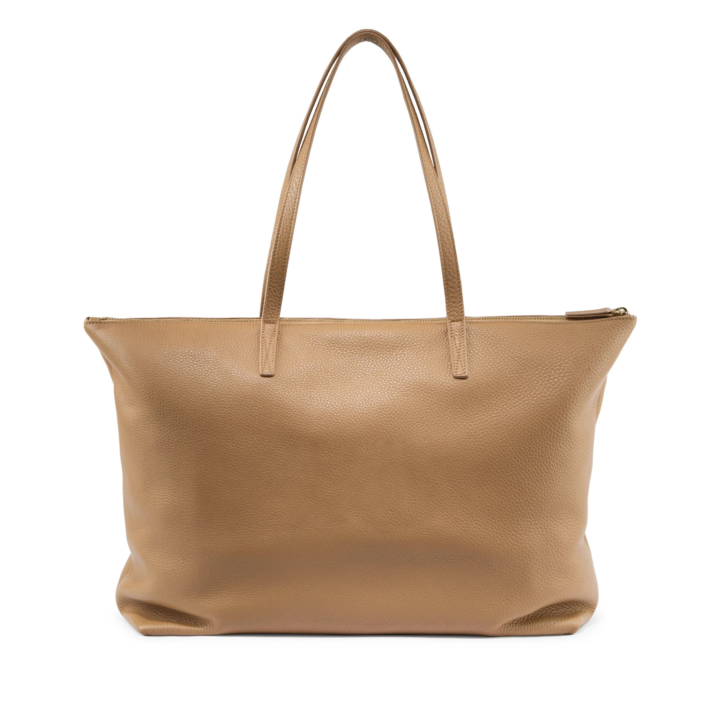 Aleena Soft Zippered Tote Camel - Image 6