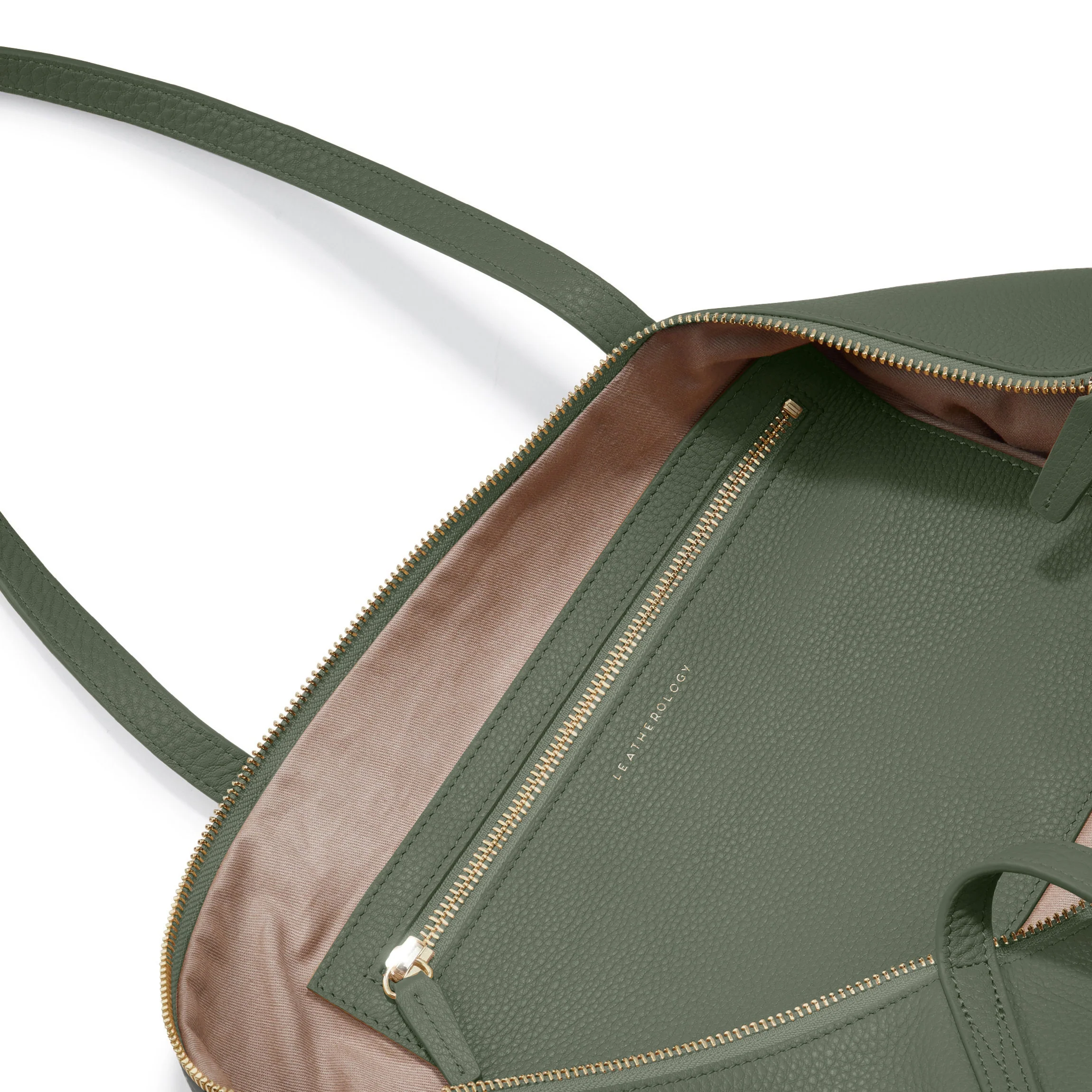 Aleena Soft Zippered Tote Moss - Image 5