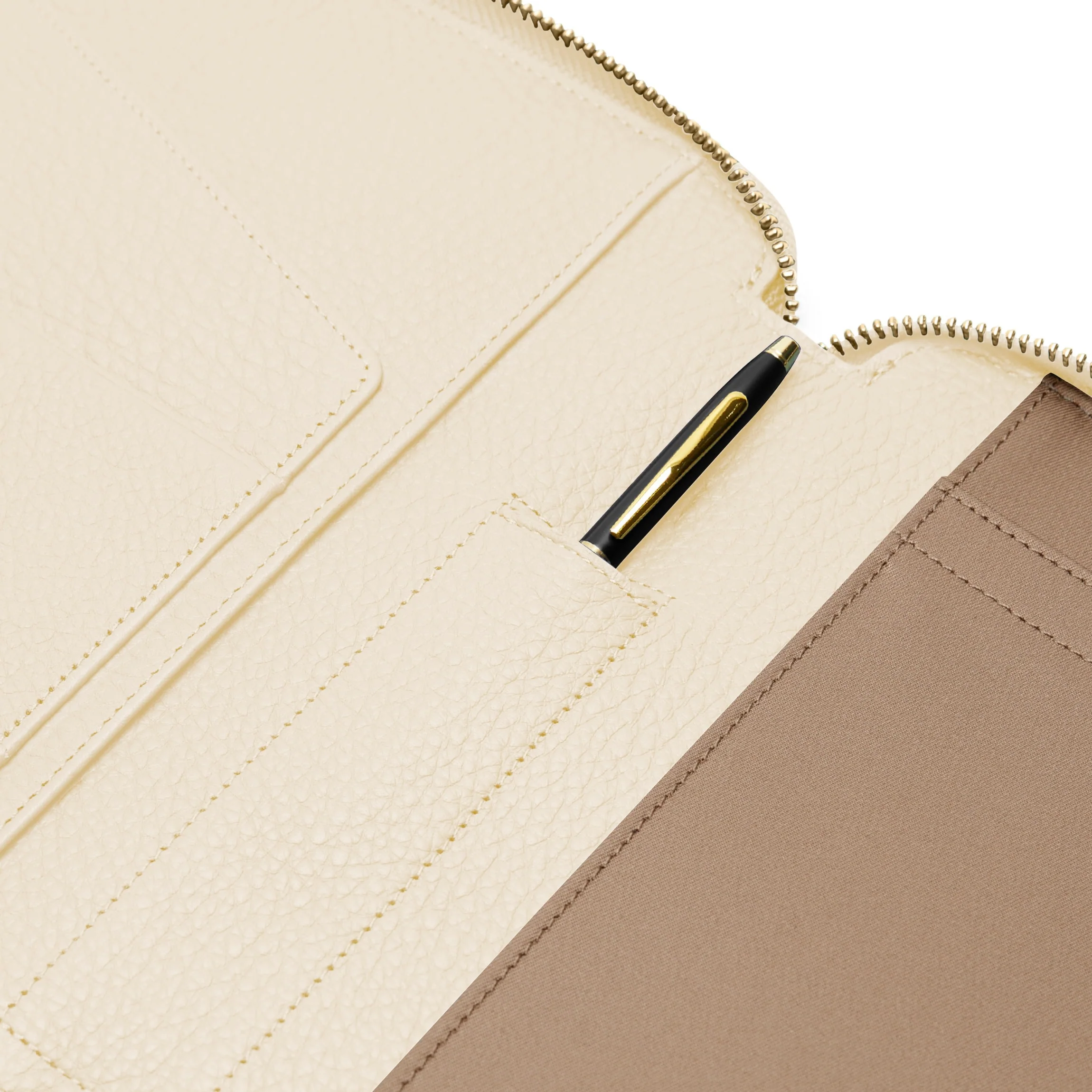 B5 Composition Zippered Spiral Journal Sand - Image 3