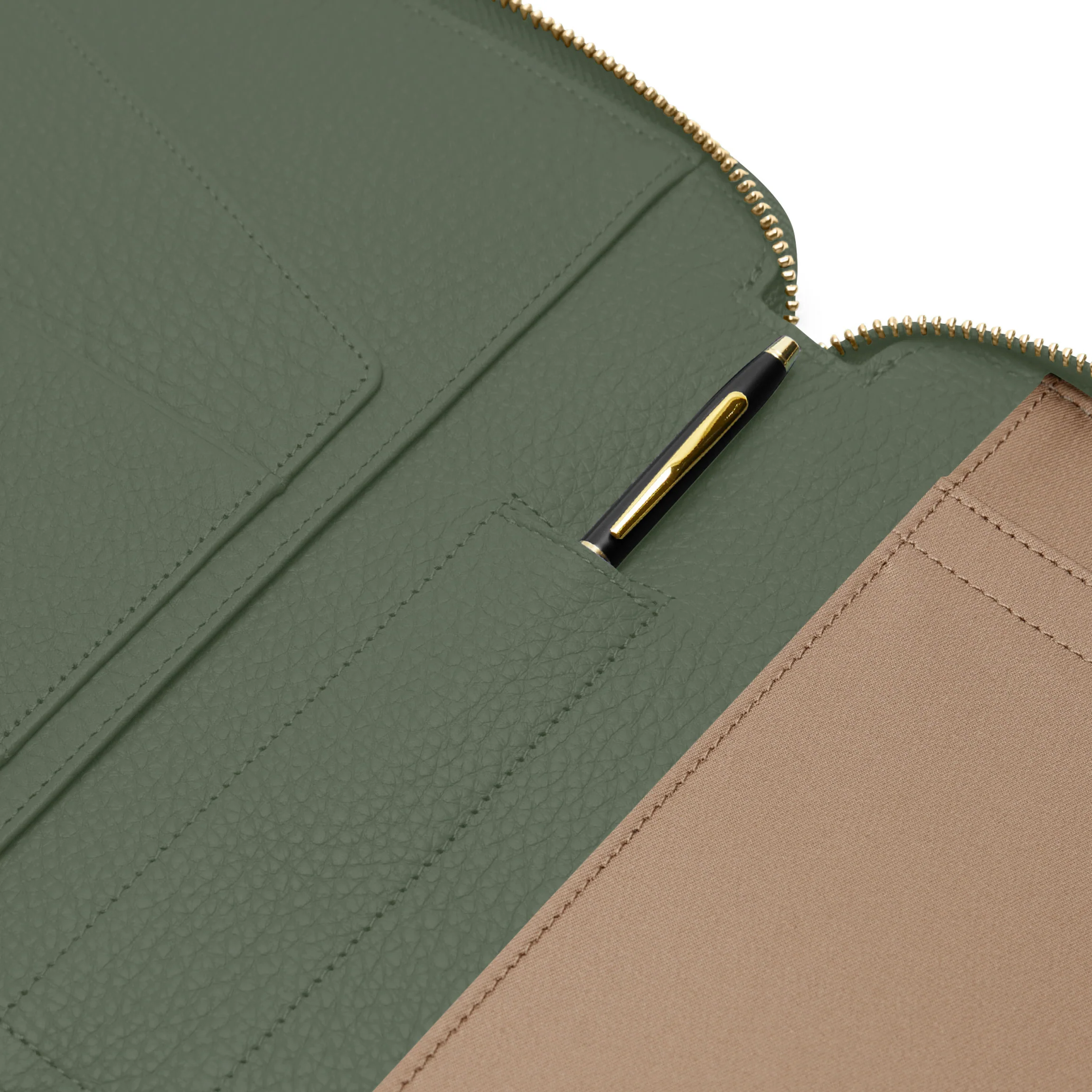 B5 Composition Zippered Spiral Journal Moss - Image 3