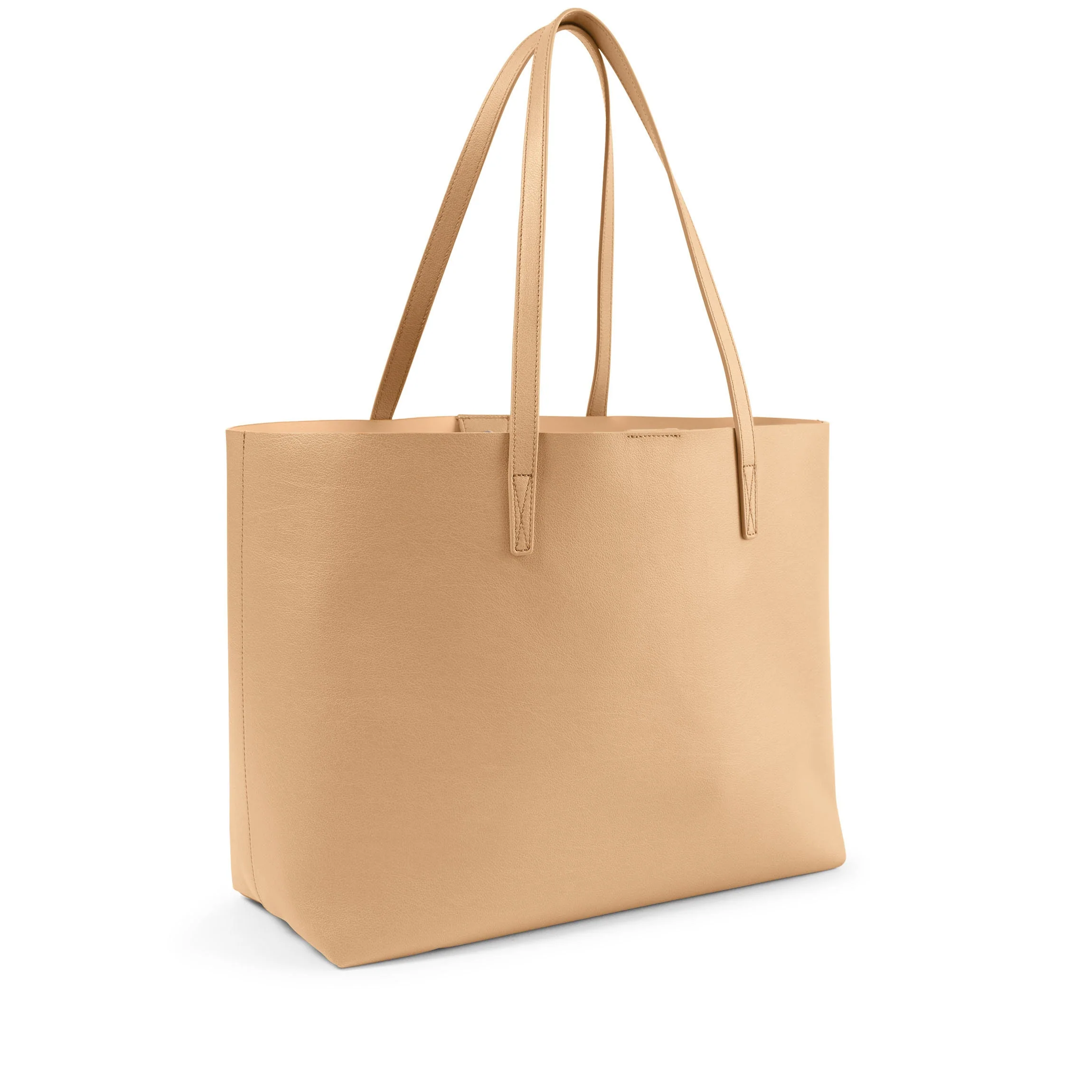 Belmont Structured Tote Double Sided Tan/Beige - Image 3