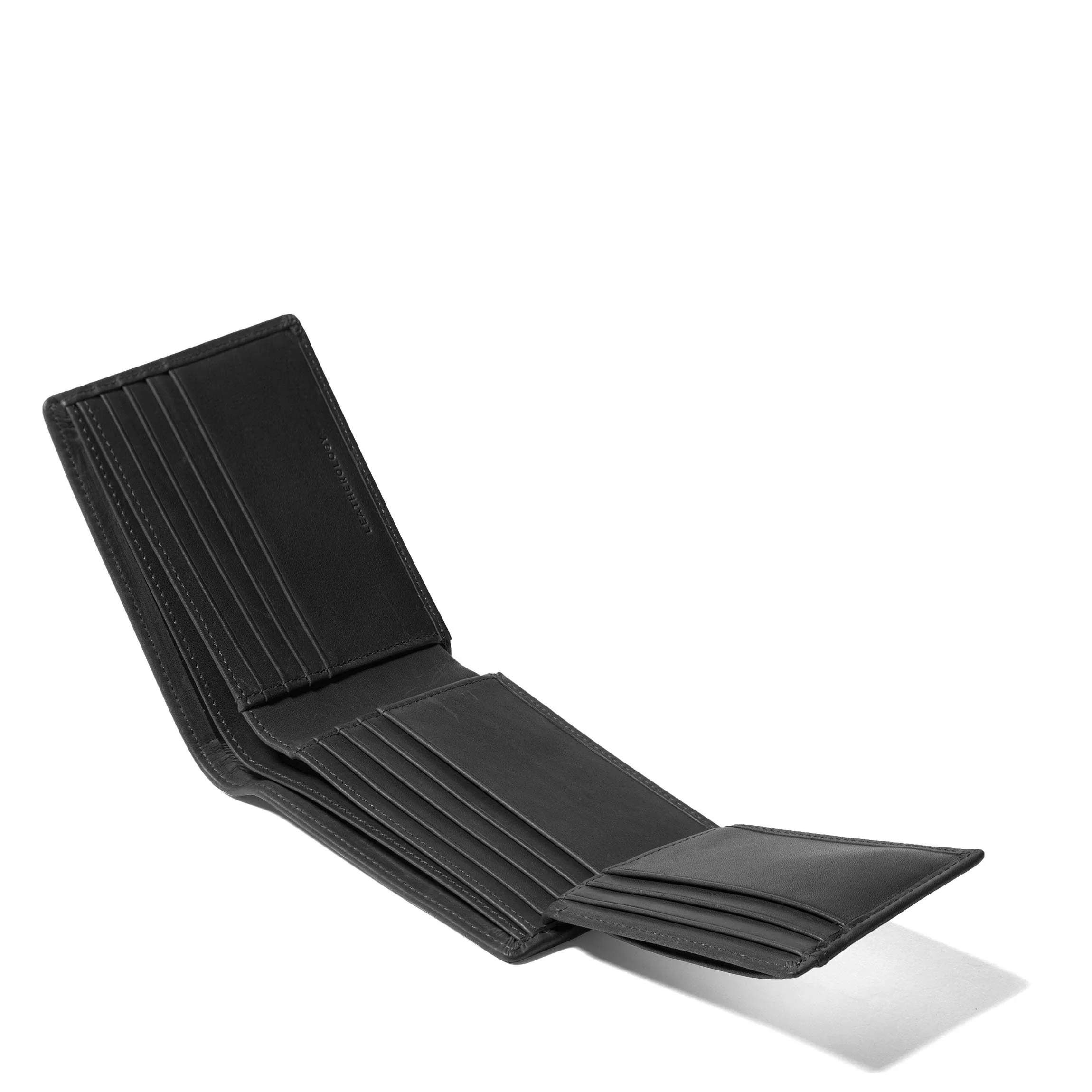 Bifold Wallet with Flap Black Oil - Image 4