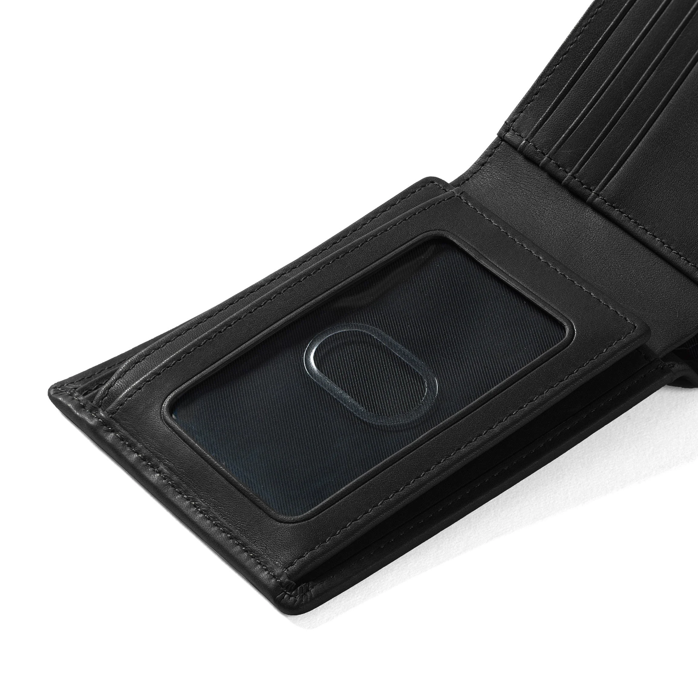 Bifold Wallet with Flap Black Oil - Image 8