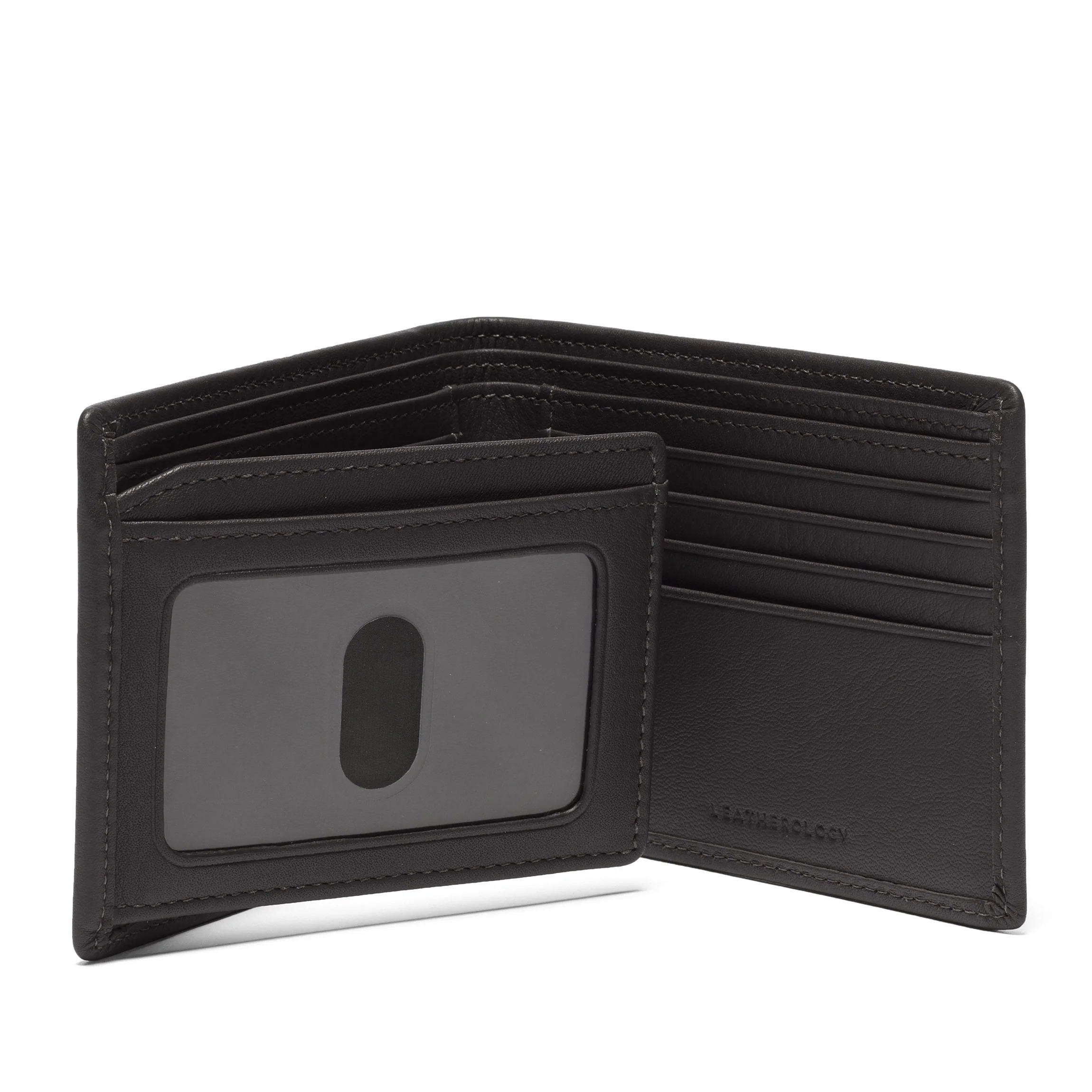 Bifold Wallet with Flap Black Onyx - Image 5