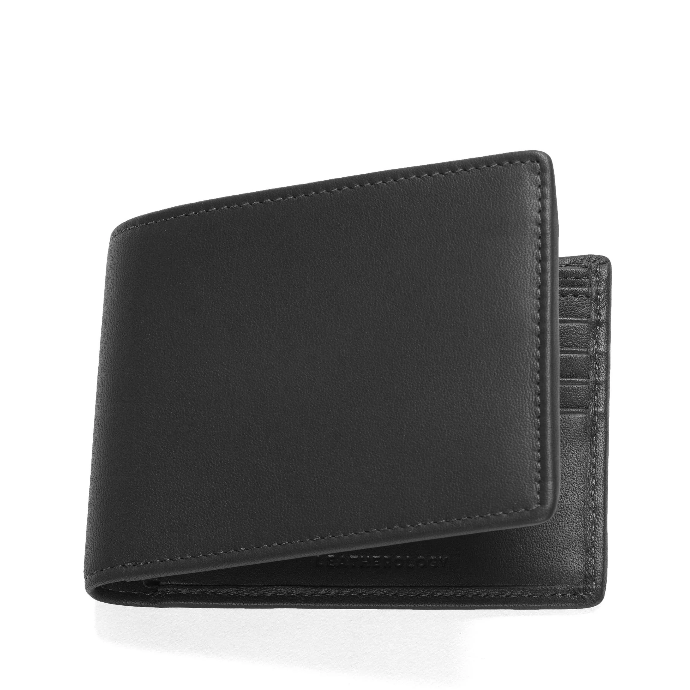 Bifold Wallet with Flap Black Onyx - Image 6