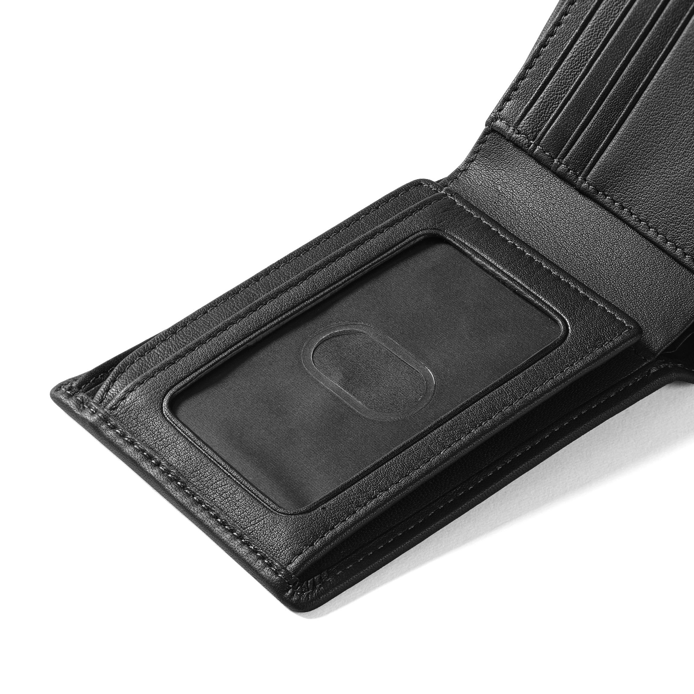 Bifold Wallet with Flap Black Onyx - Image 8