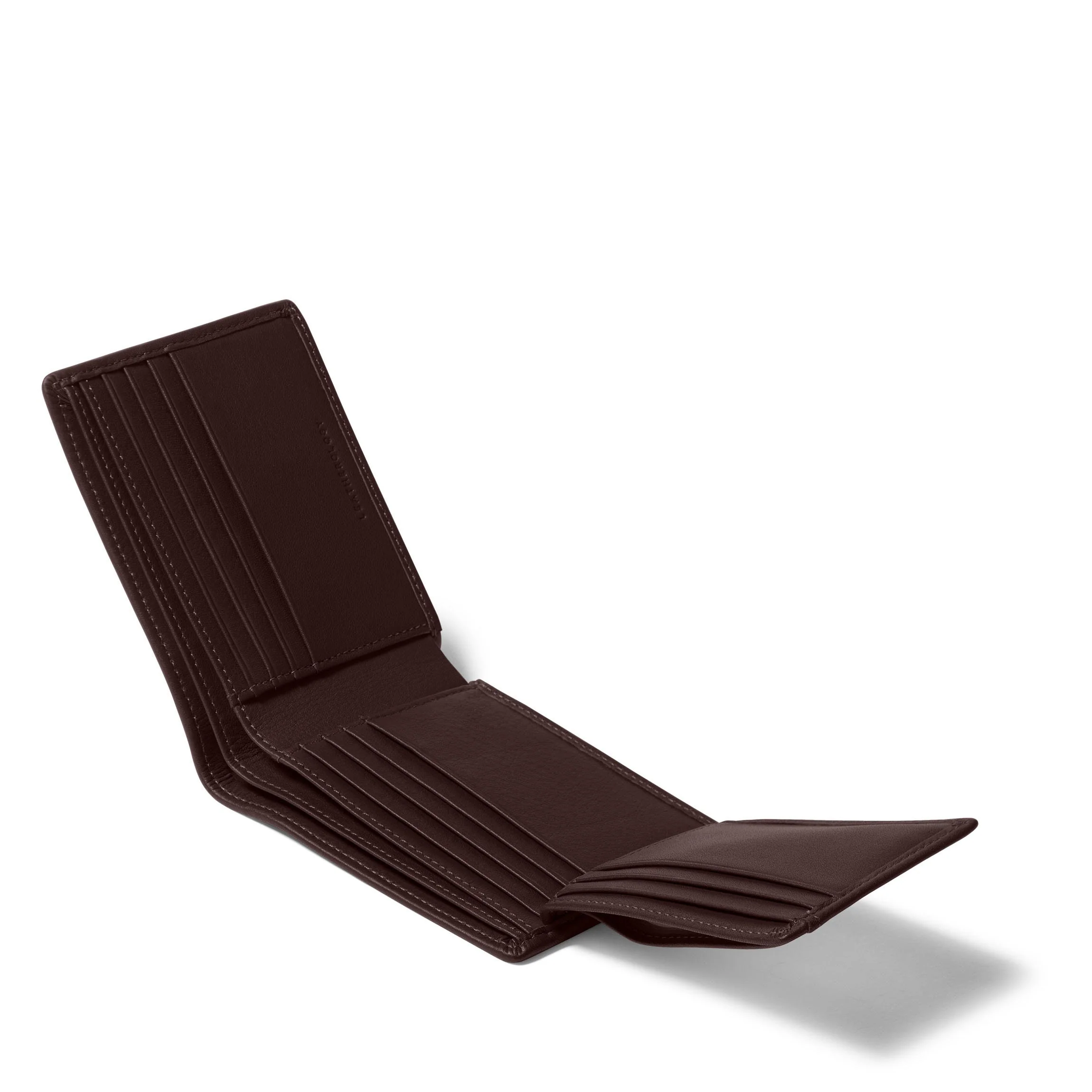 Bifold Wallet with Flap Brown - Image 4