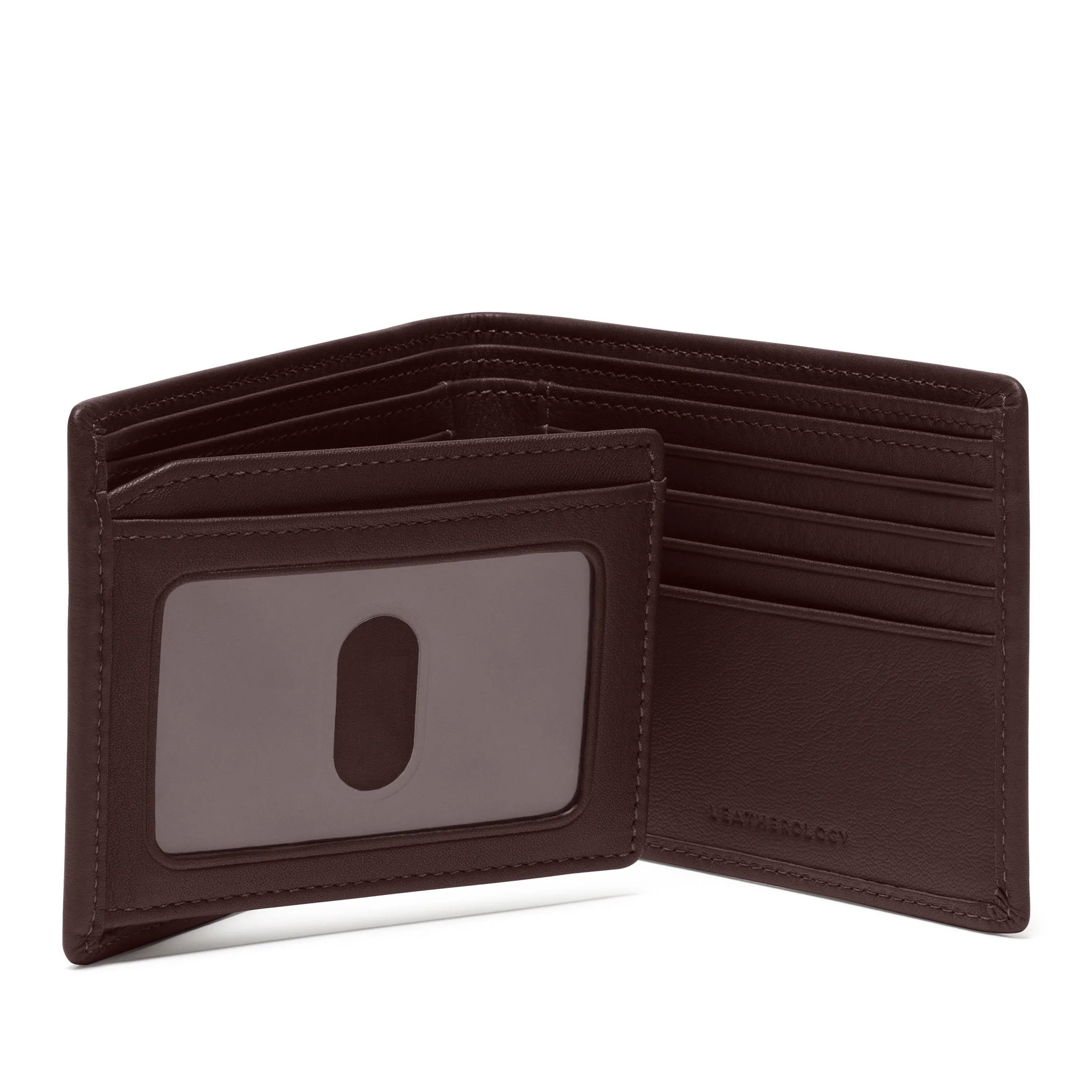 Bifold Wallet with Flap Brown - Image 5