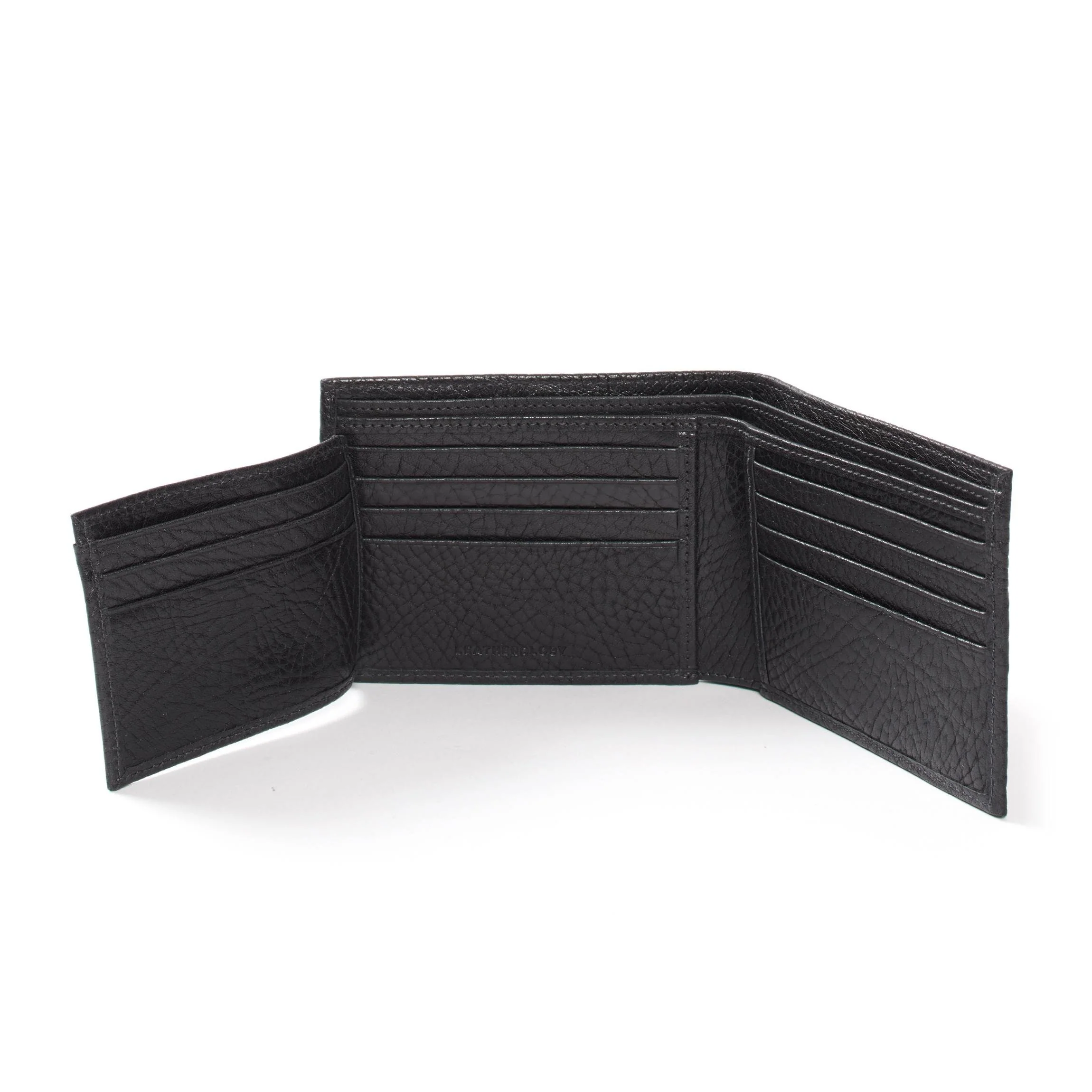 Bifold Wallet with Flap Ebony - Image 4