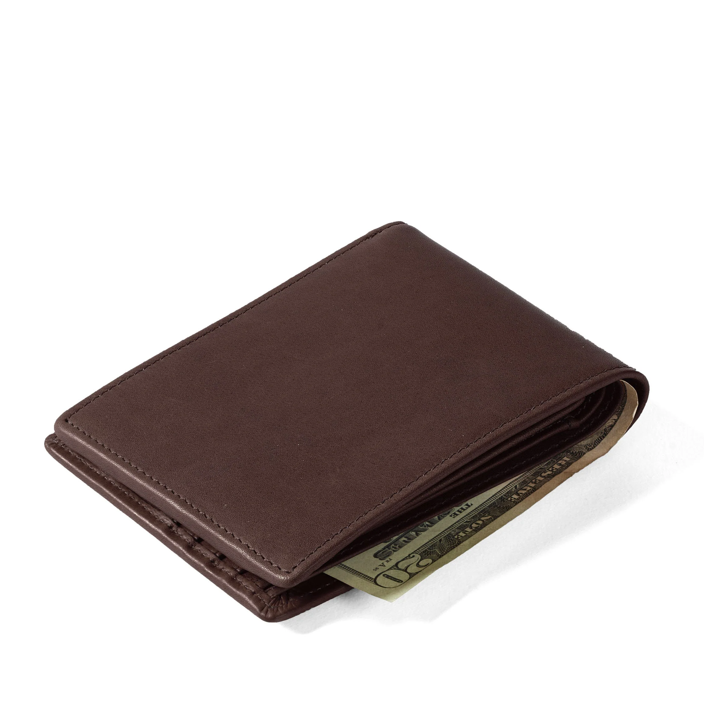Bifold Wallet with Flap Mahogany - Image 7