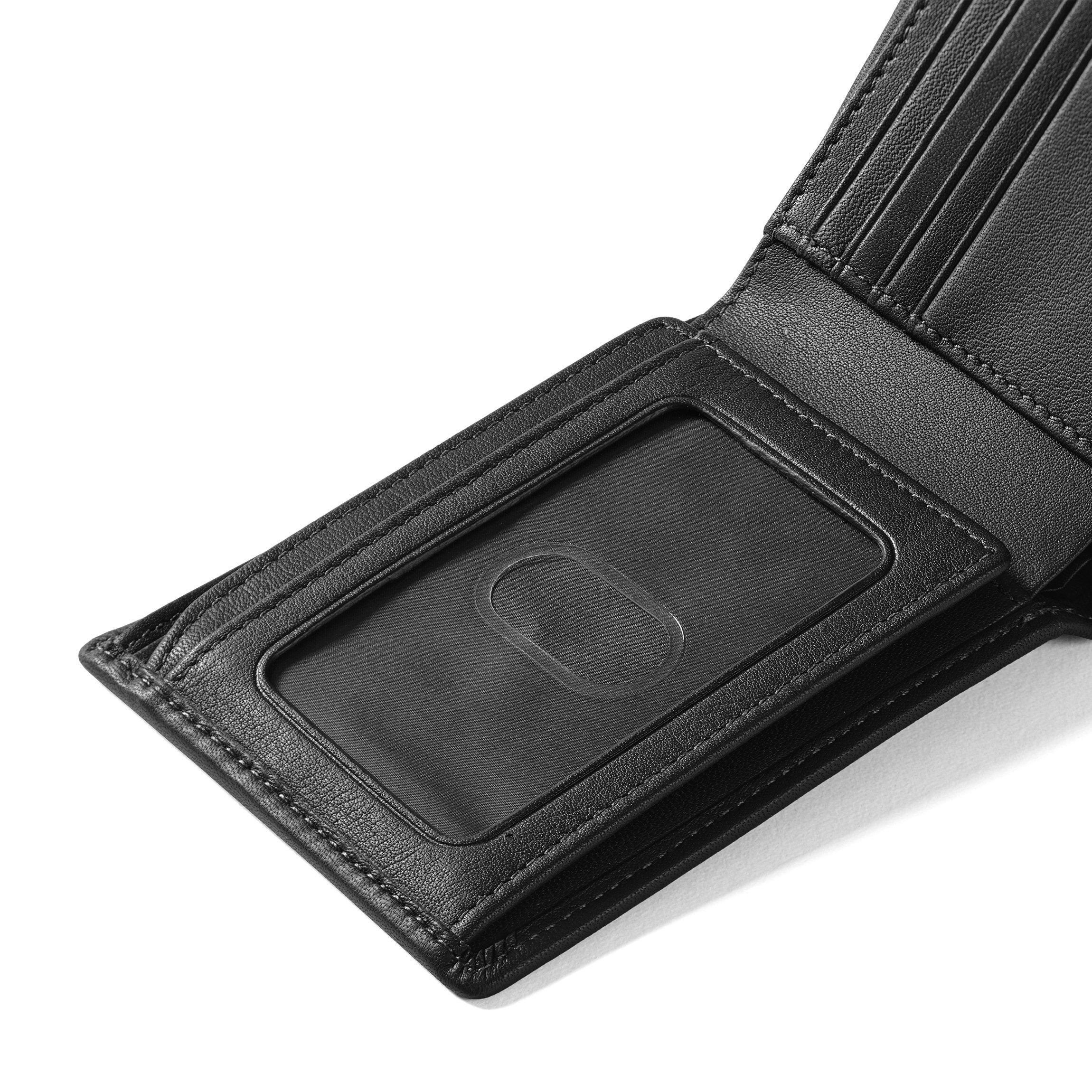Bifold Wallet with Flap RFID Black Onyx - Image 8