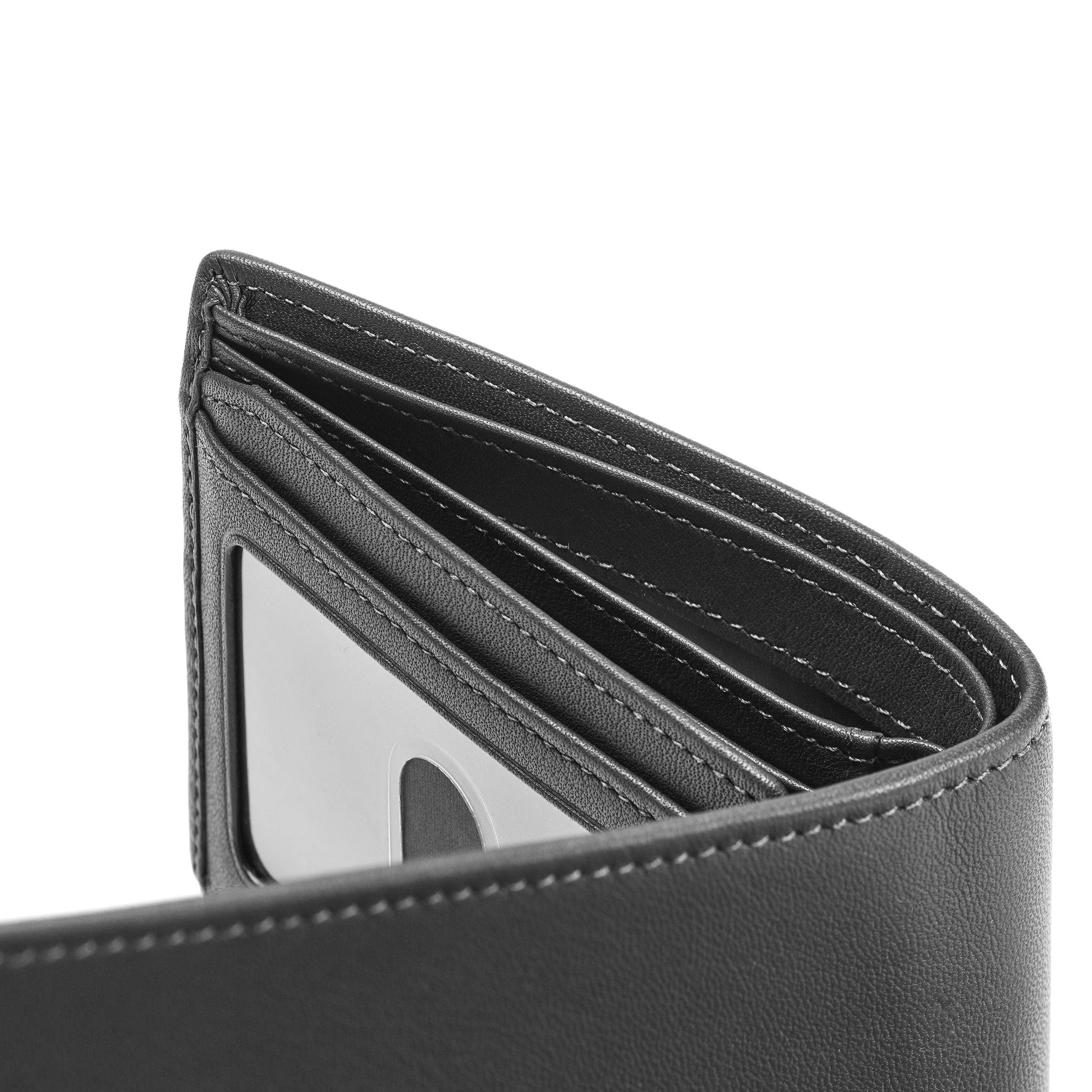 Bifold Wallet with Flap RFID Black Onyx - Image 9