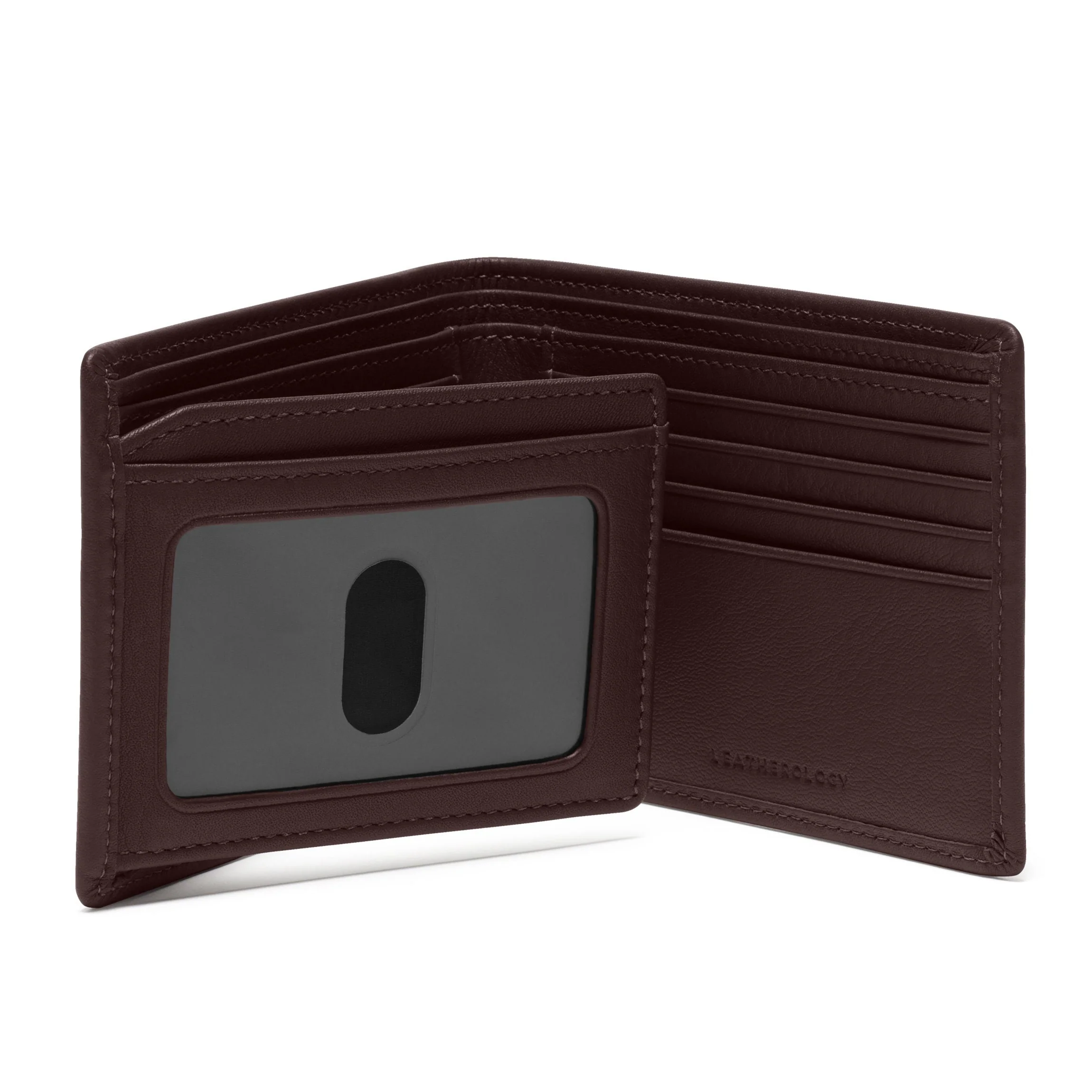 Bifold Wallet with Flap RFID Brown - Image 5