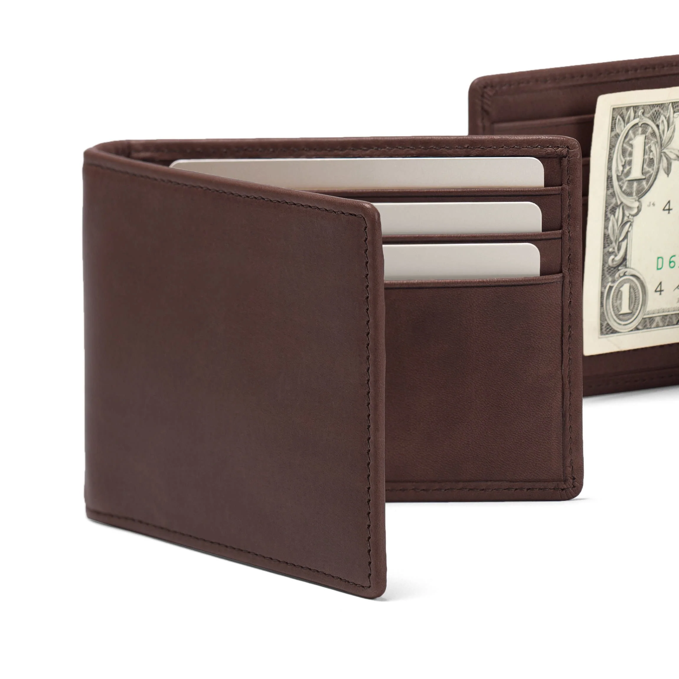 Bifold with Money Clip Mahogany - Image 7