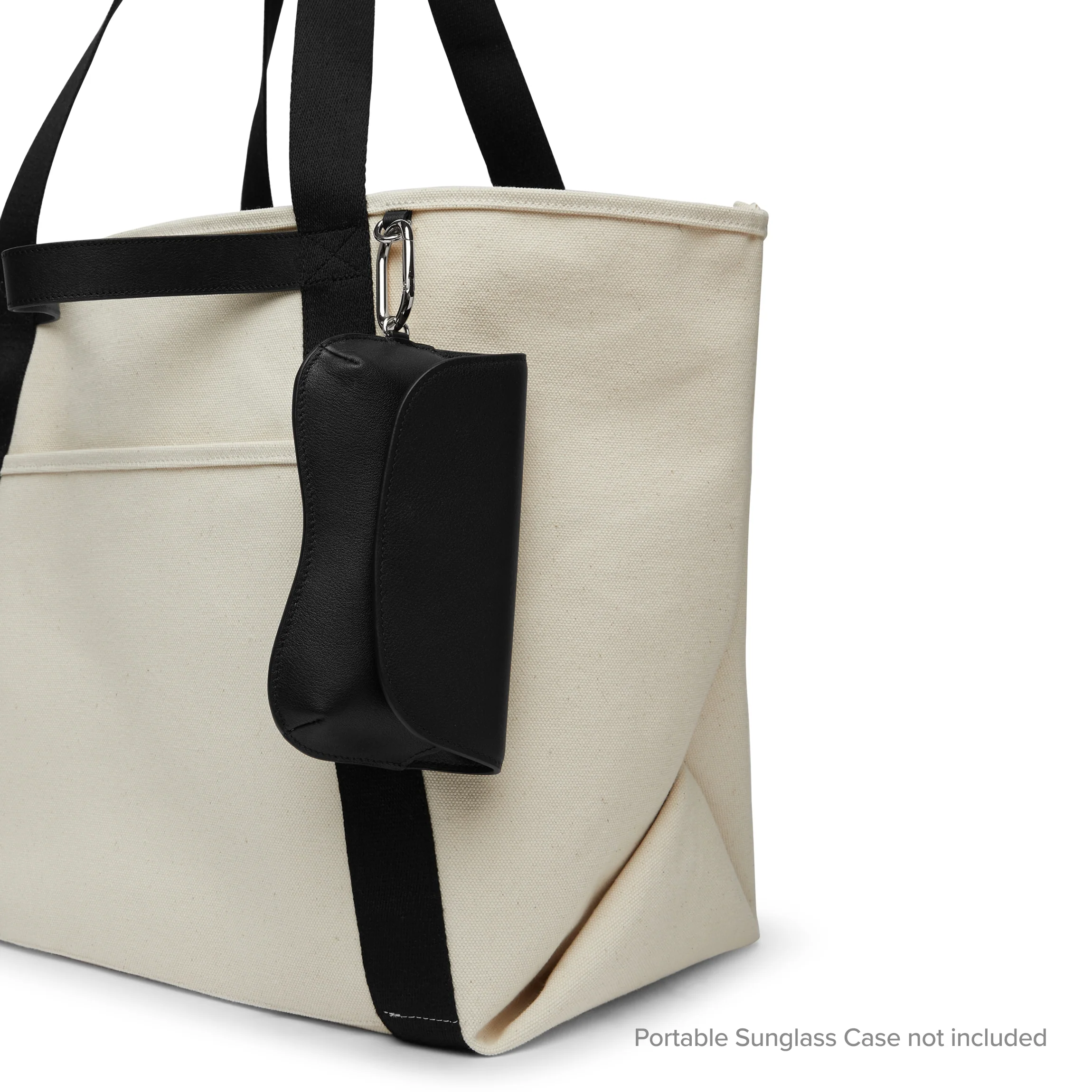 Canvas Beach Tote Natural Canvas/Black - Image 5