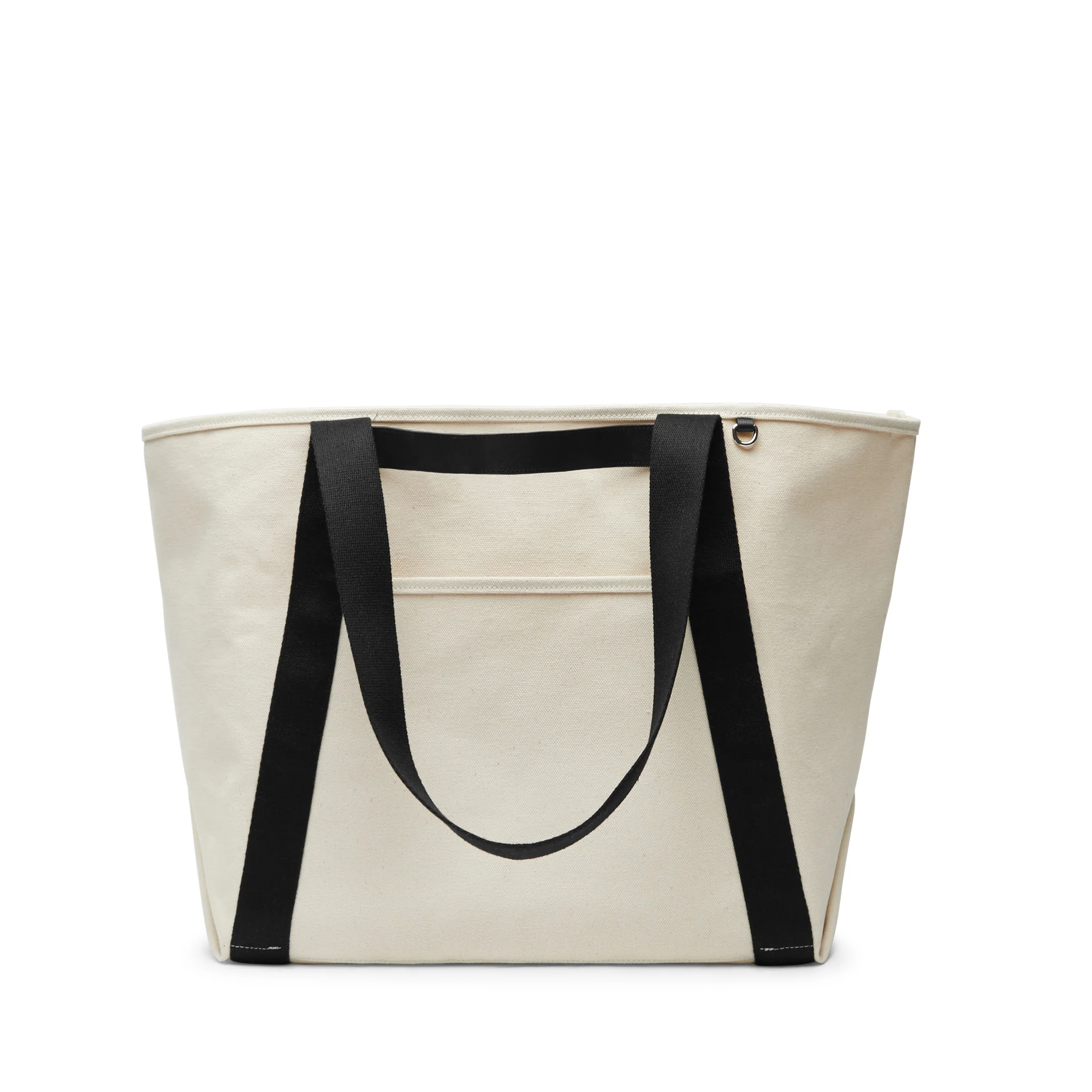 Canvas Beach Tote Natural Canvas/Black - Image 6