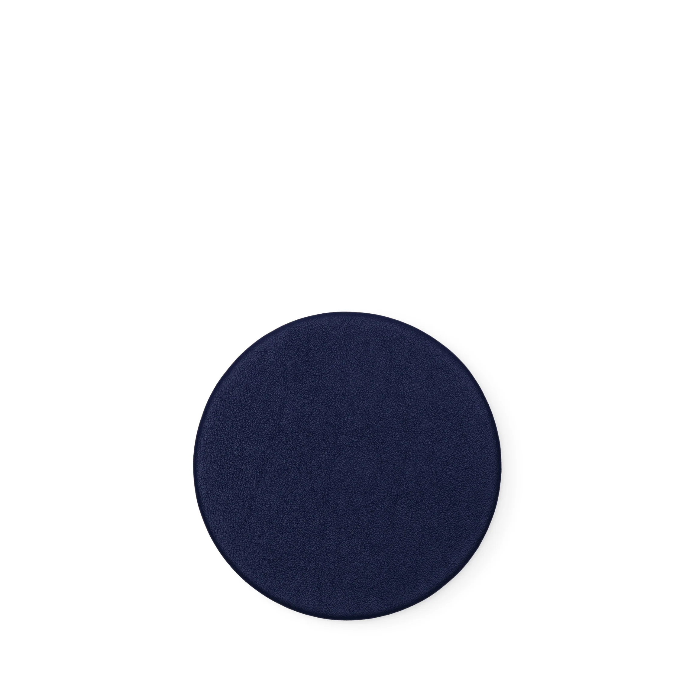 Classic Round Coasters and Holder, Set of 6 Navy Blue - Image 4