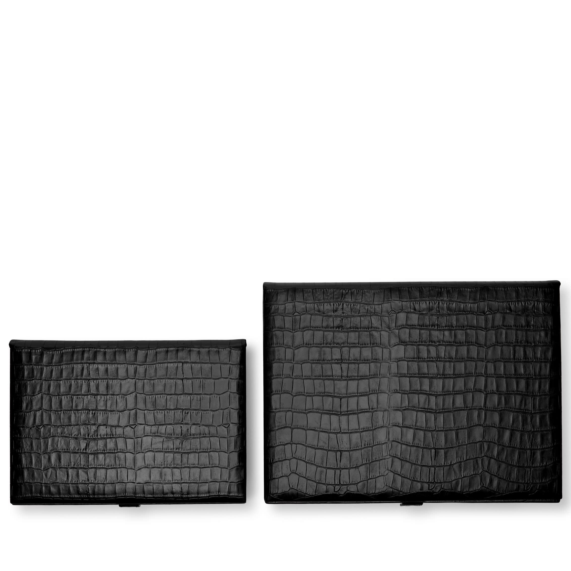 Decorative Box Set Black Croc - Image 4