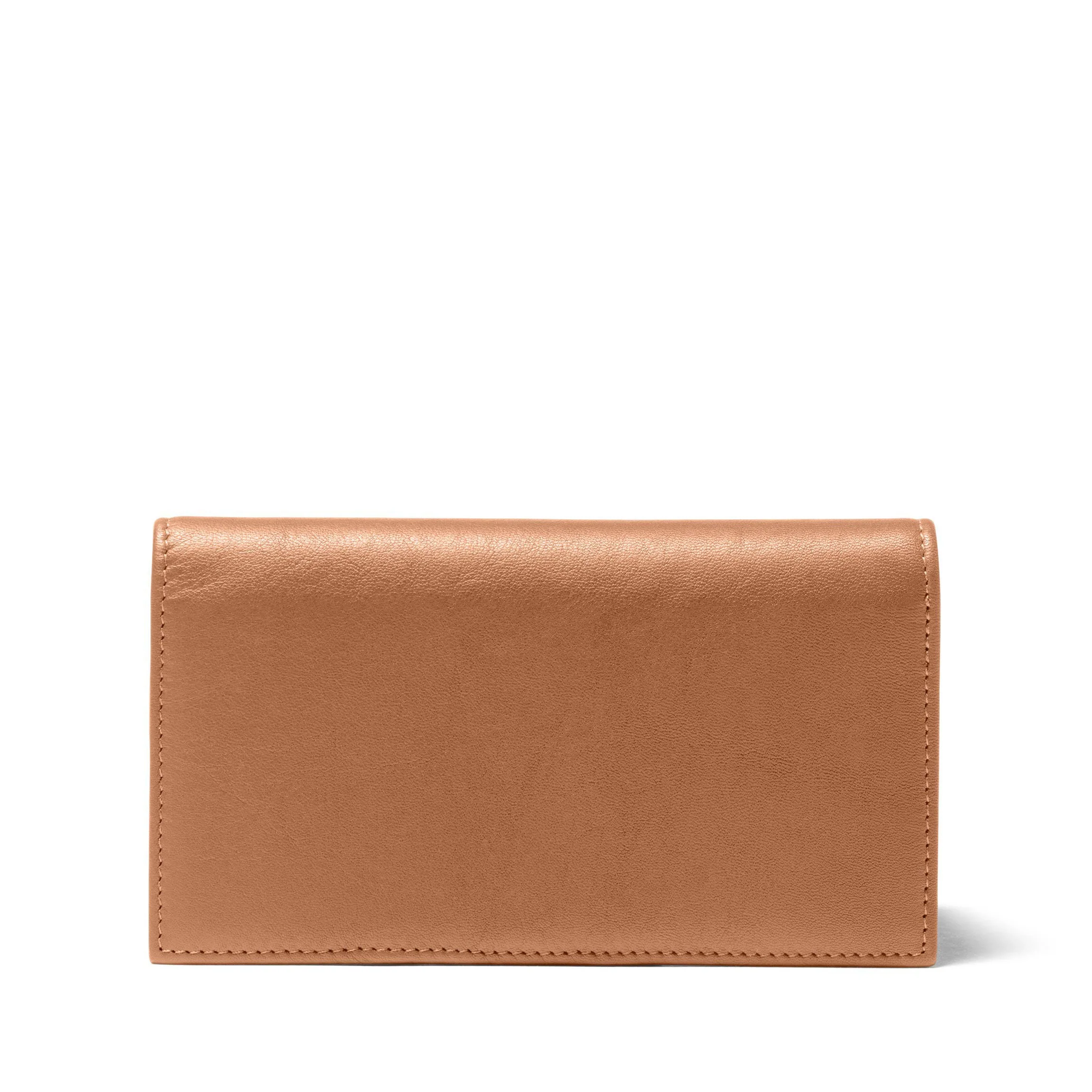 Deluxe Checkbook Cover with Divider Cognac - Image 5