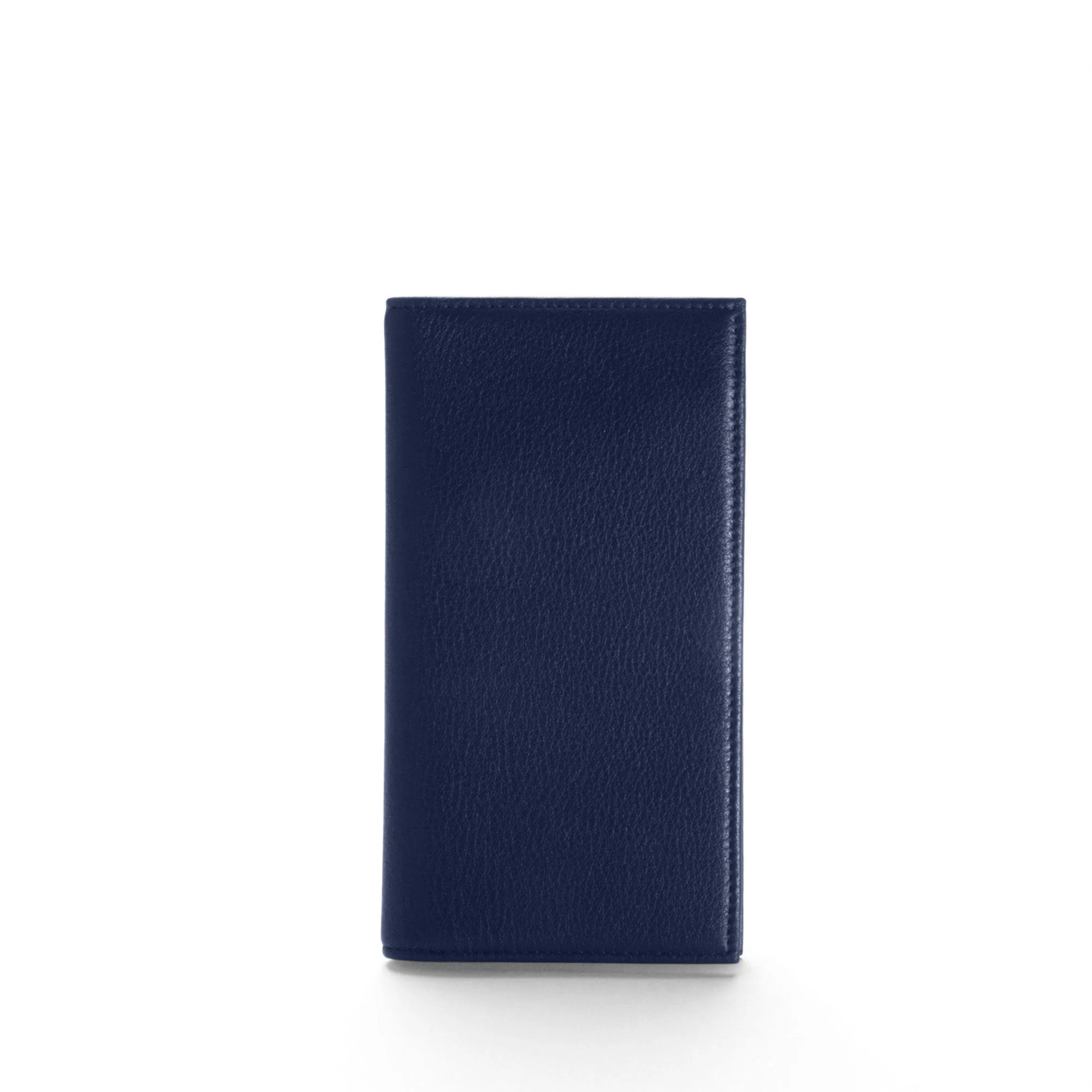 Deluxe Checkbook Cover with Divider Navy Blue - Image 4