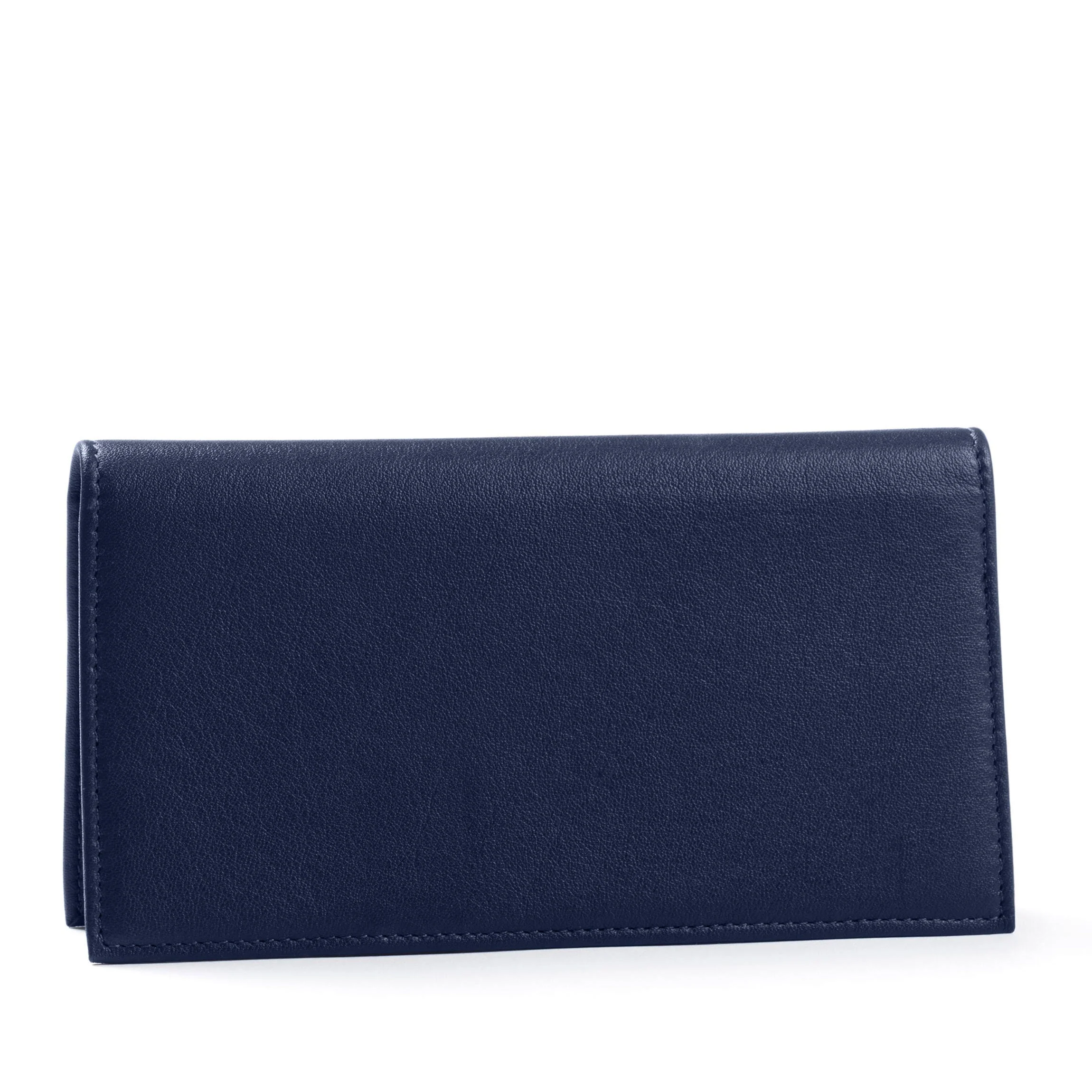 Deluxe Checkbook Cover with Divider Navy Blue - Image 5