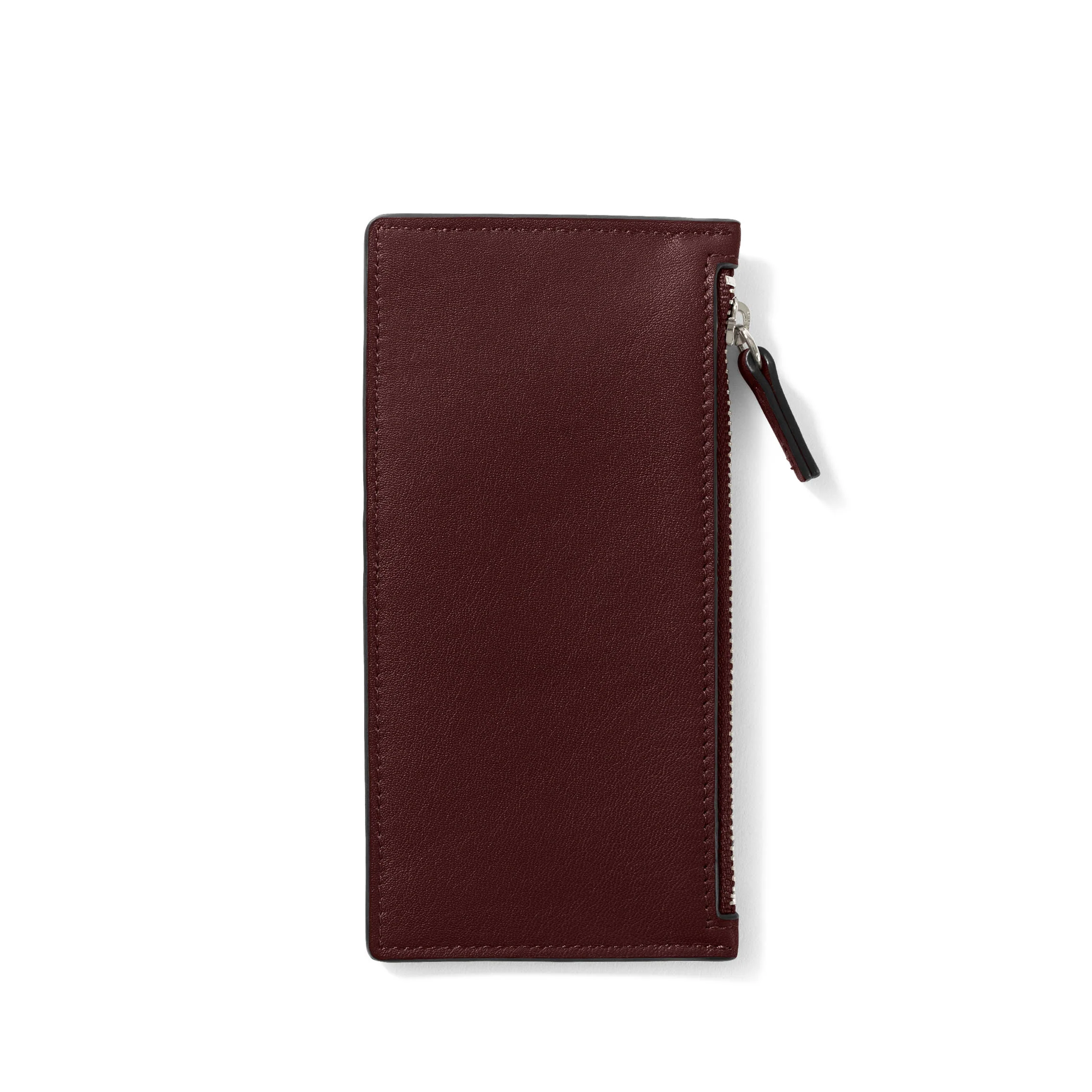 Devon Slim Zip Card Case Bordeaux - Image 3