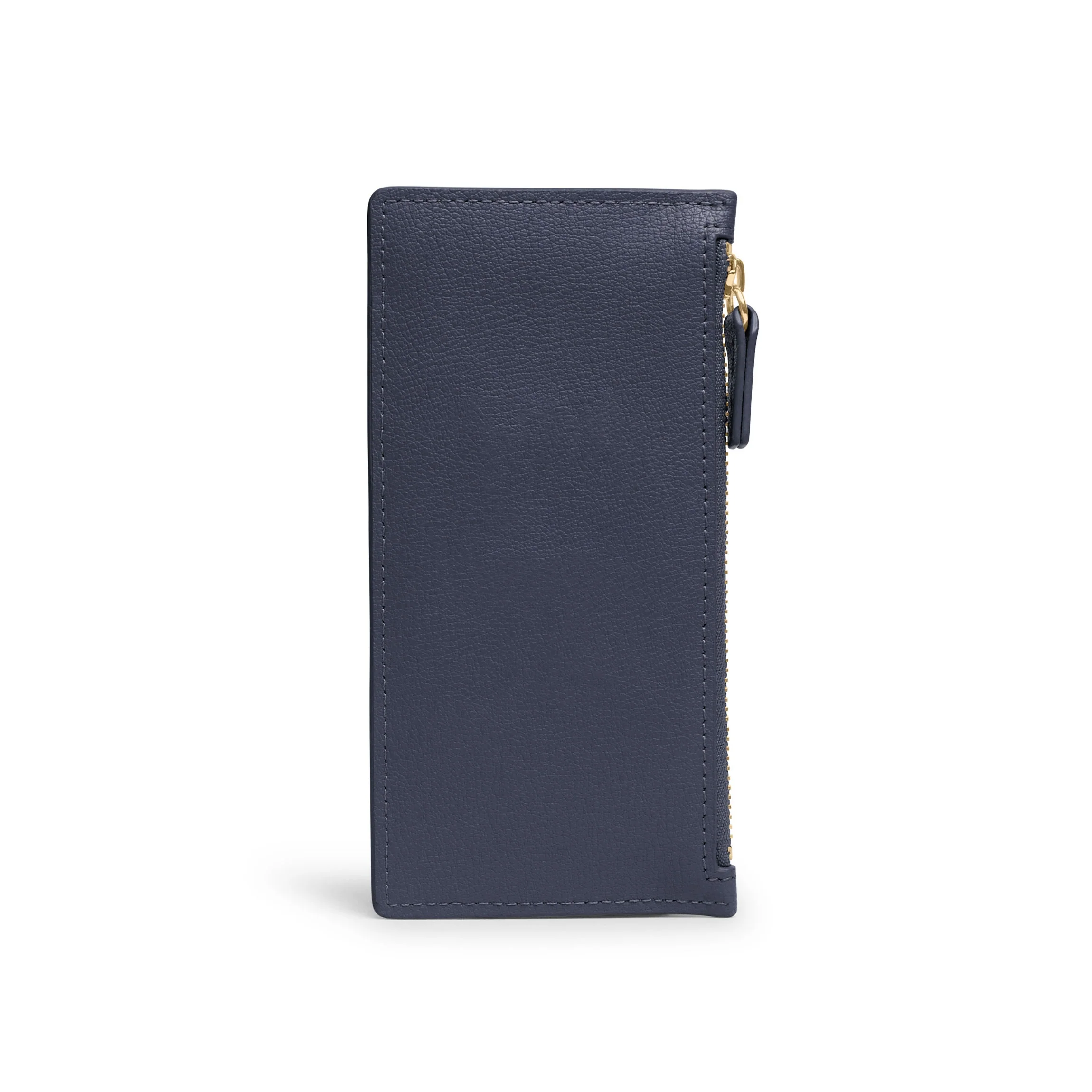 Devon Slim Zip Card Case Midnight Blue - Image 3