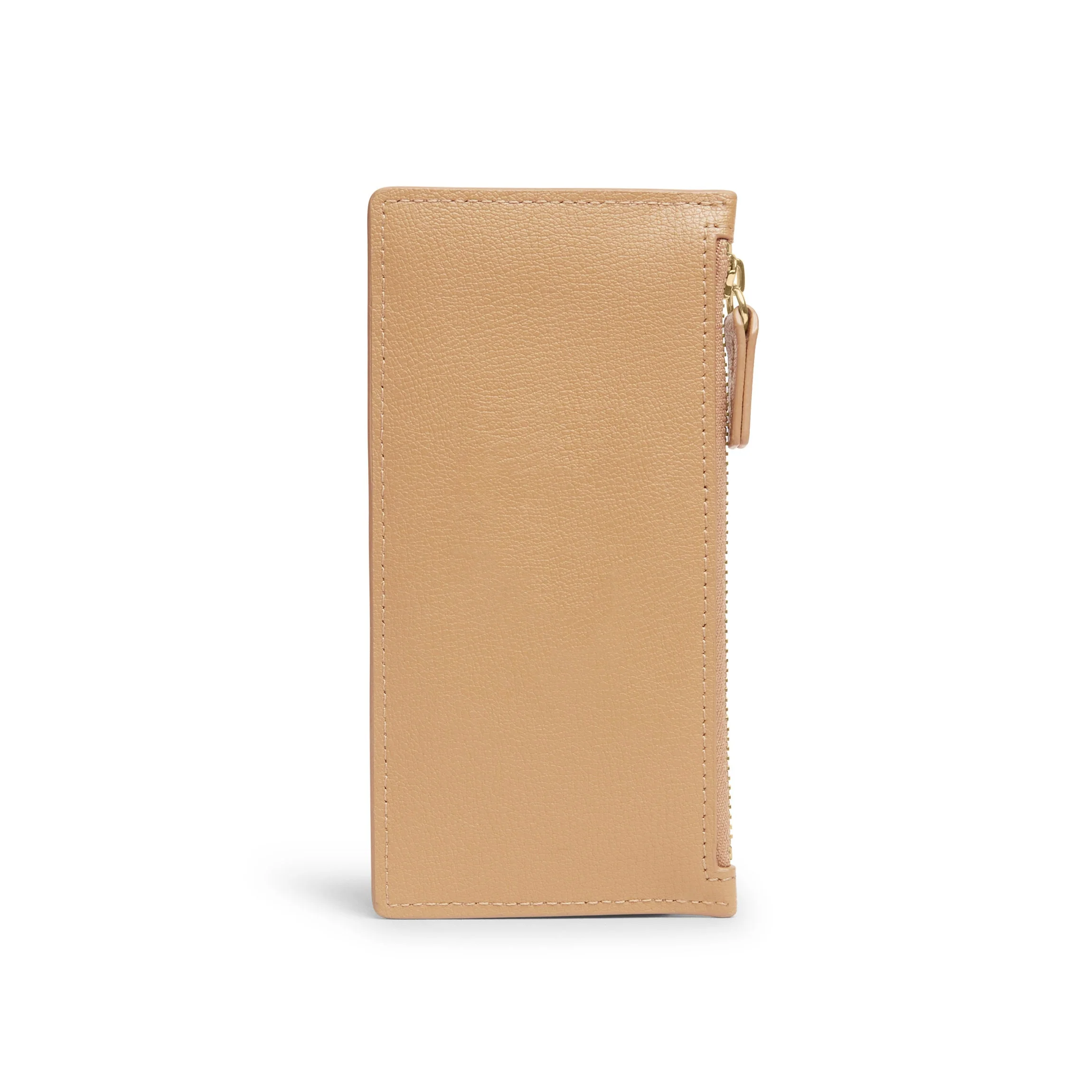 Devon Slim Zip Card Case Tan - Image 3