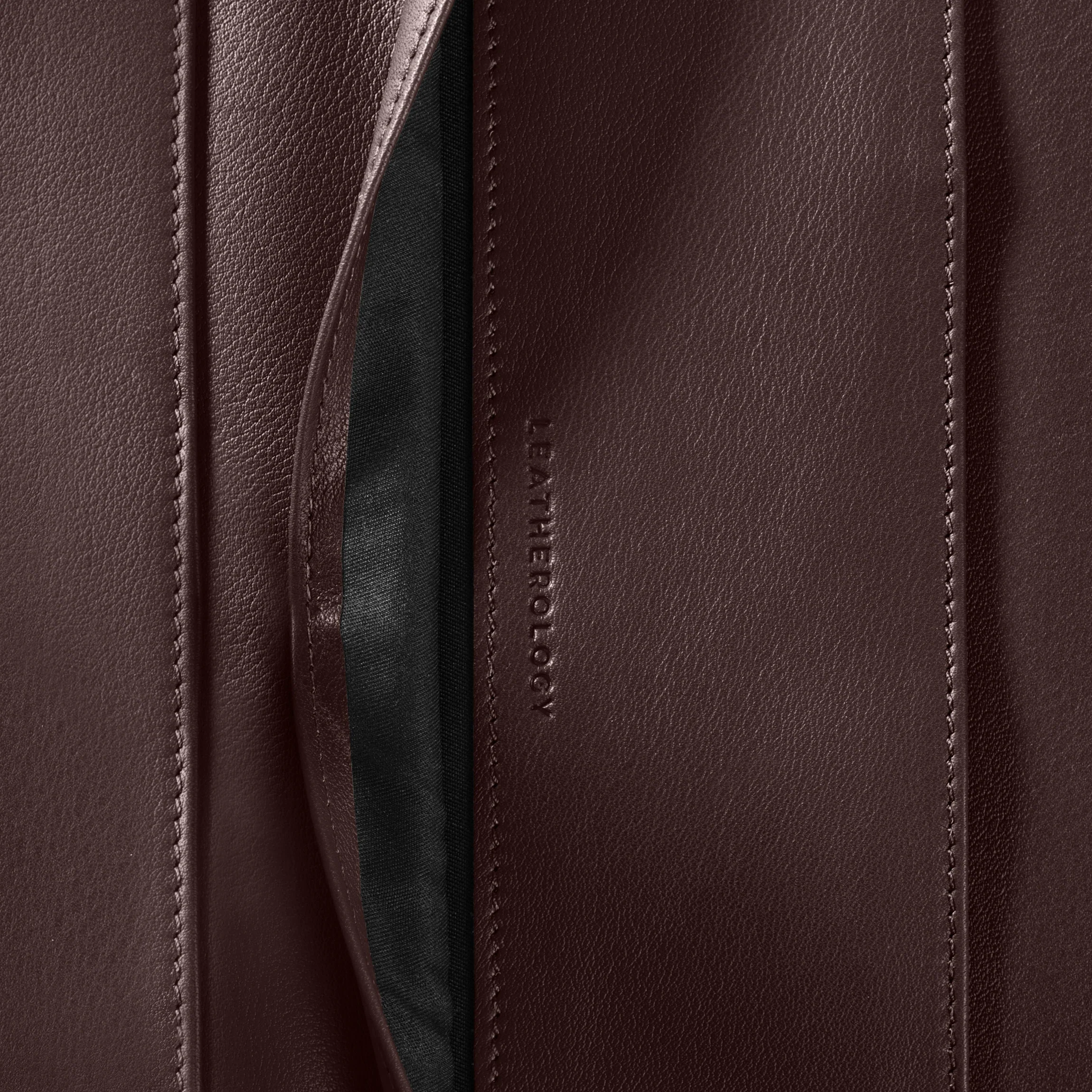 Executive Zippered Portfolio Brown - Image 6