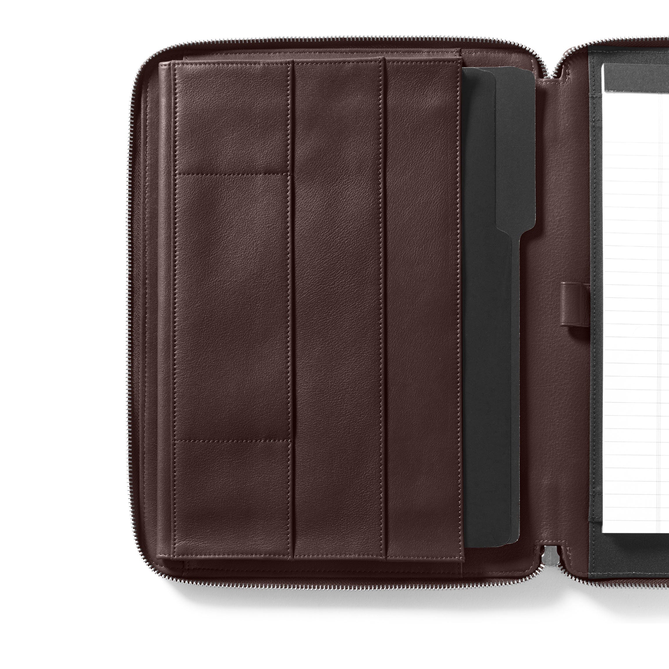 Executive Zippered Portfolio Brown - Image 7