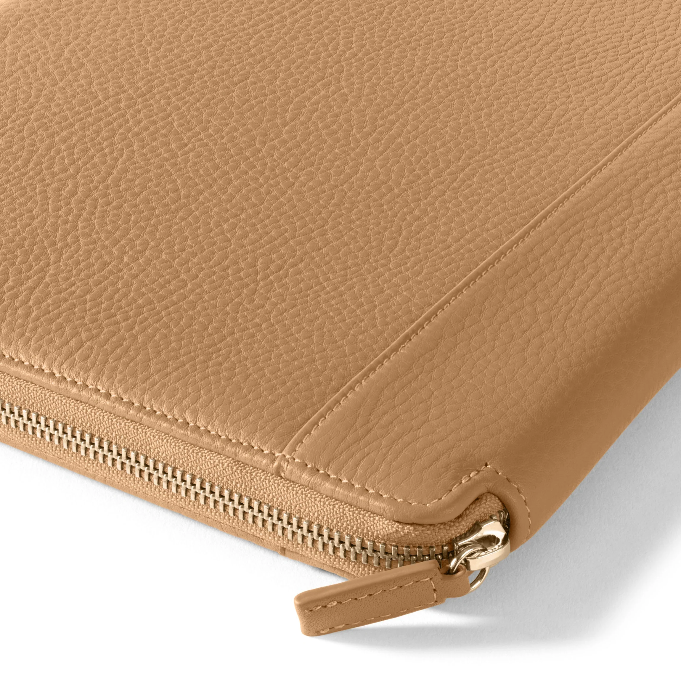 Executive Zippered Portfolio Camel - Image 3