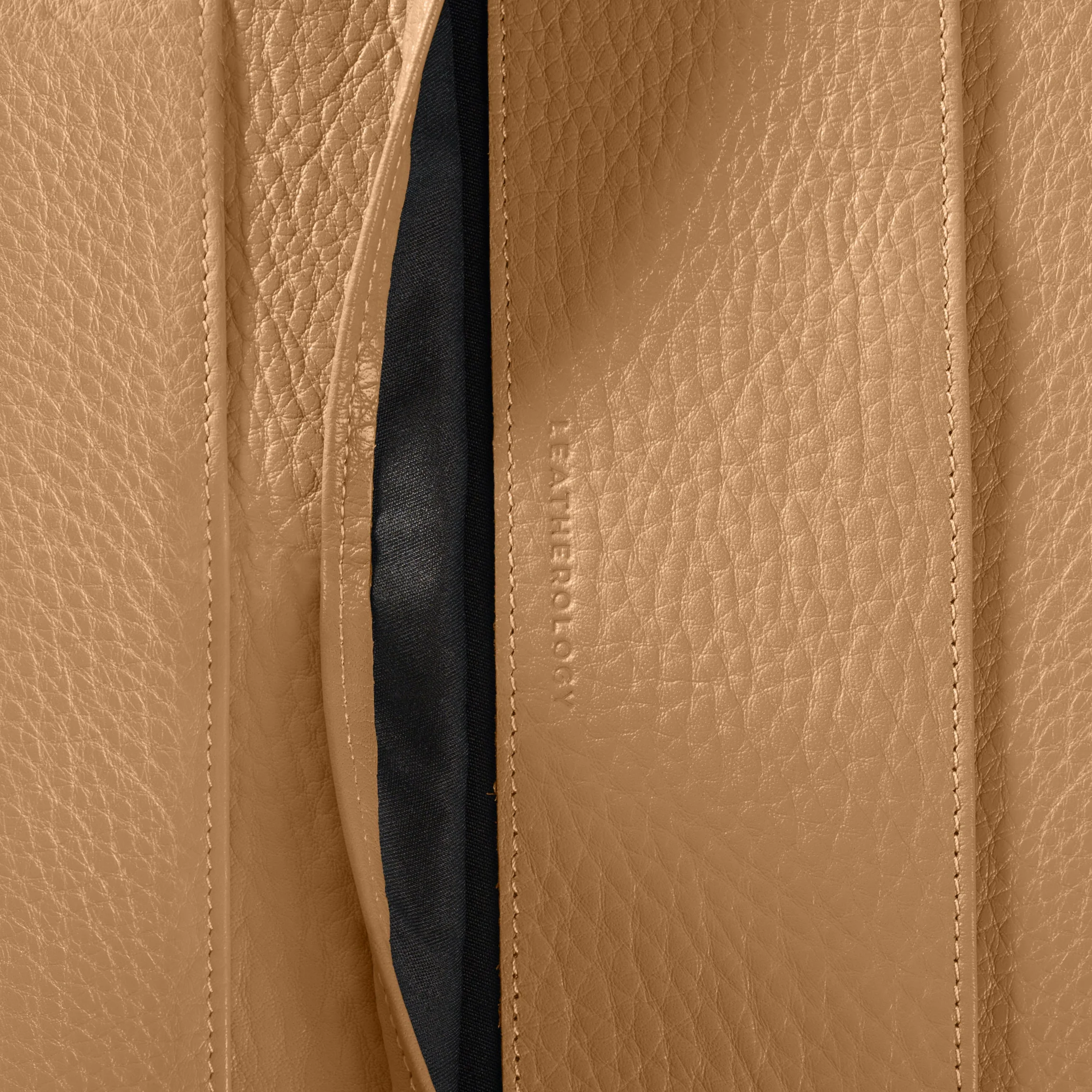 Executive Zippered Portfolio Camel - Image 6