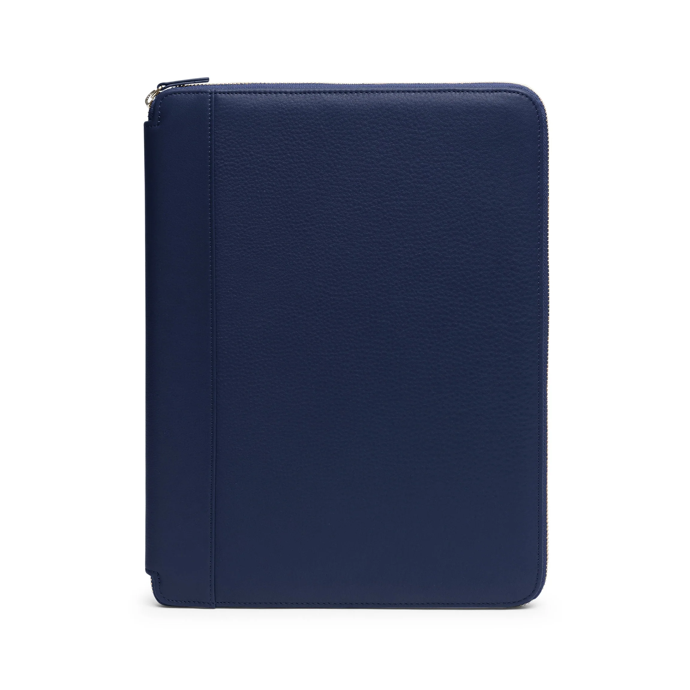 Executive Zippered Portfolio Navy Blue - Image 3