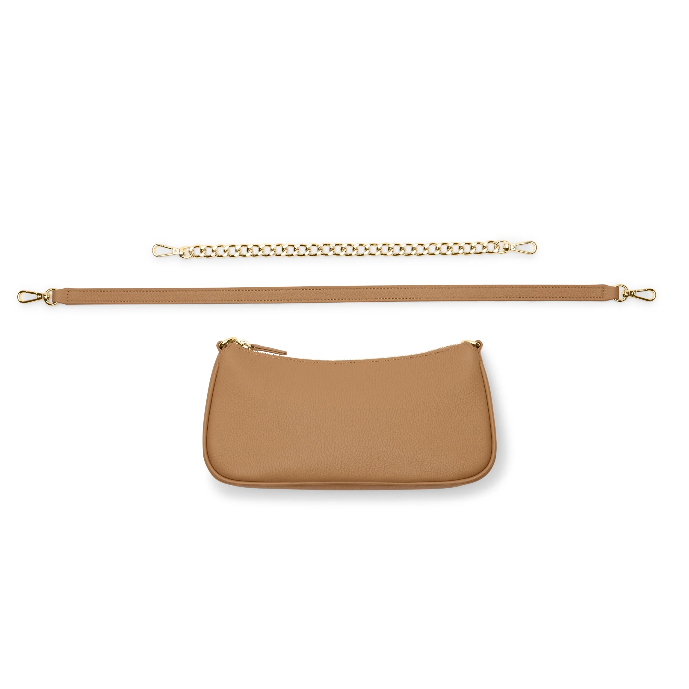 Greta Chain Small Pochette Camel - Image 7