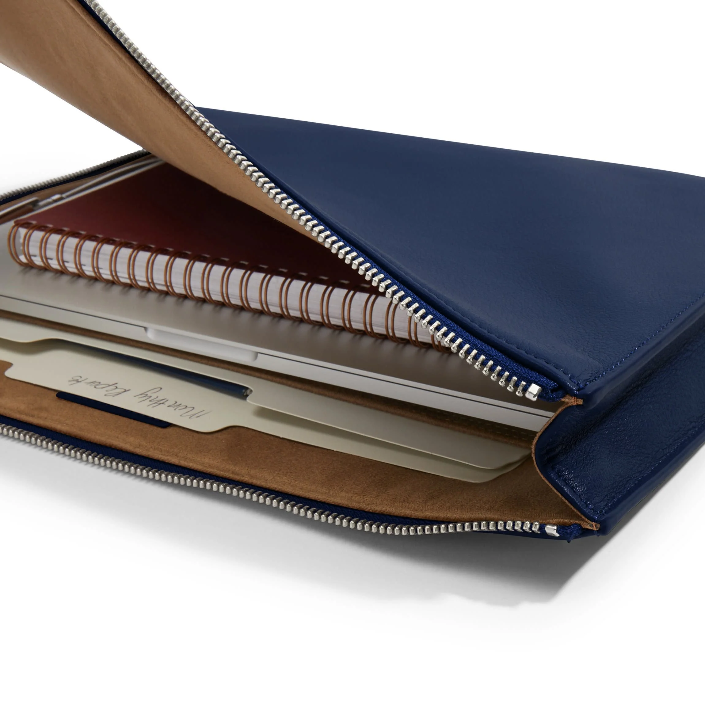 Gusseted Document and Laptop Holder Navy Blue - Image 5