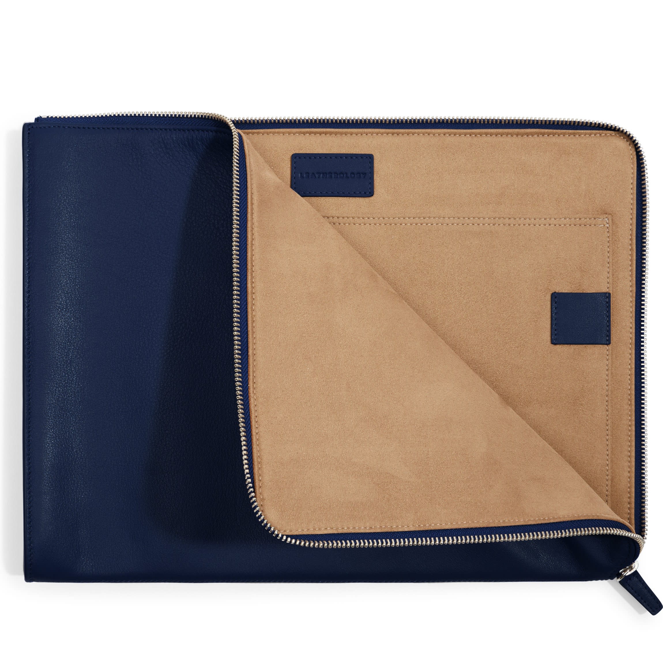 Gusseted Document and Laptop Holder Navy Blue - Image 7