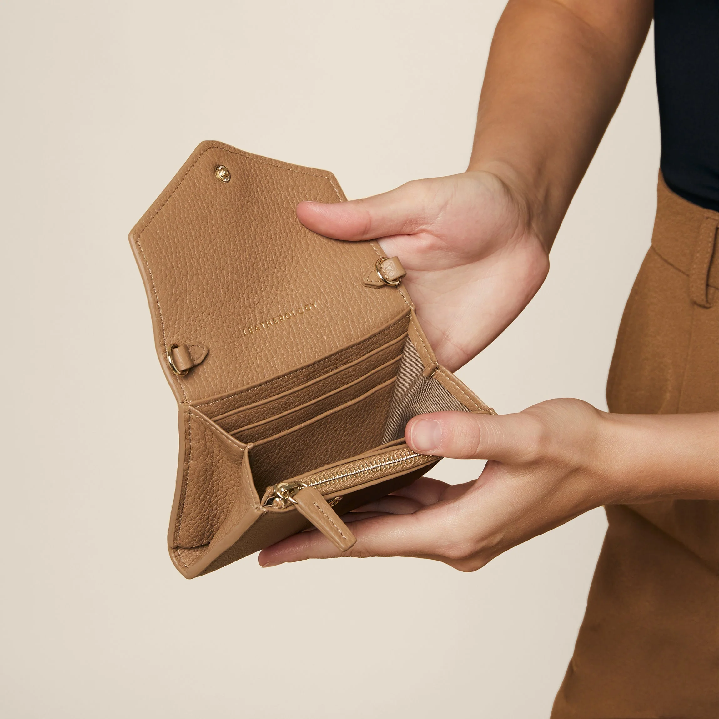 Haven Compact Wallet Camel - Image 3