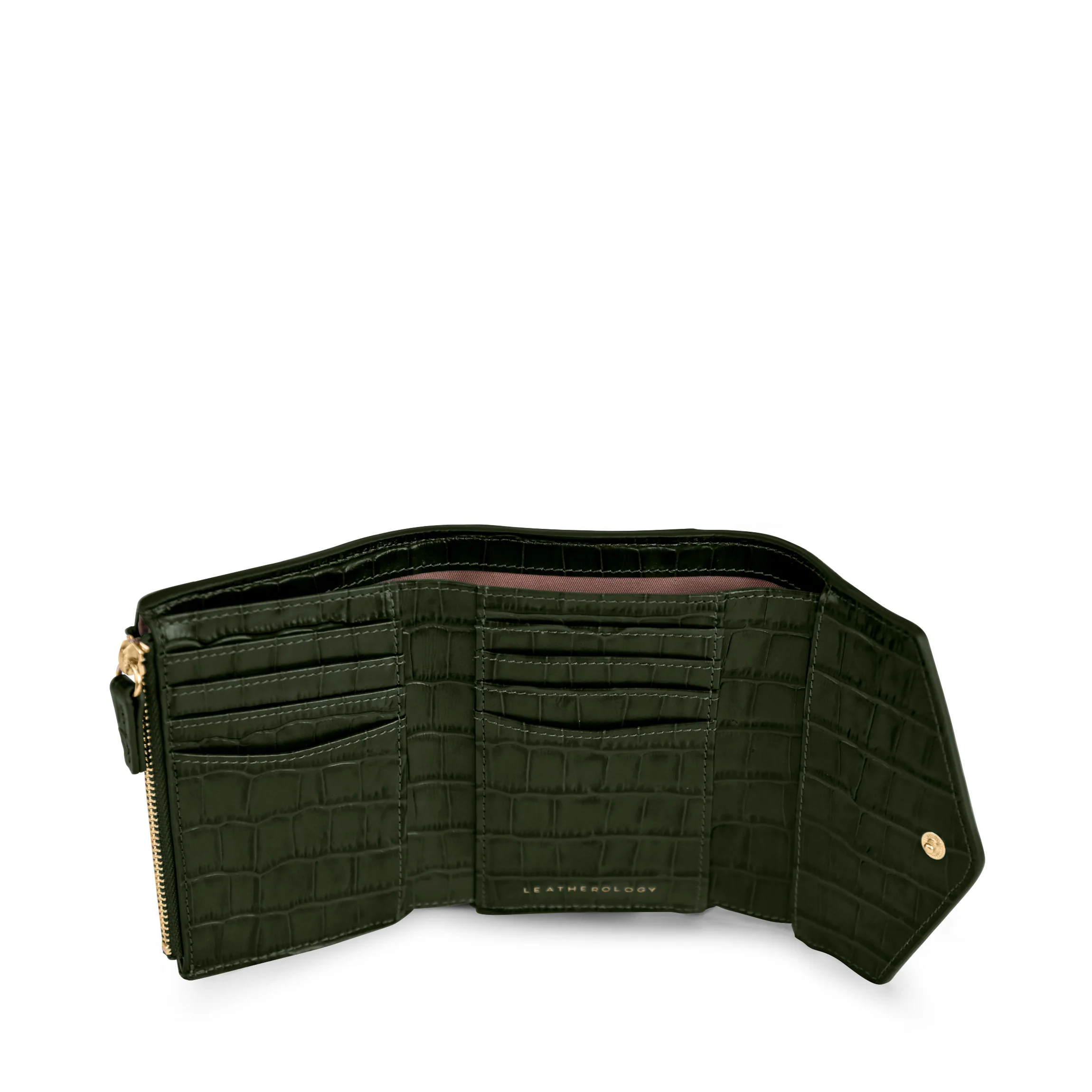 Haven Trifold Wallet Forest Croc - Image 3