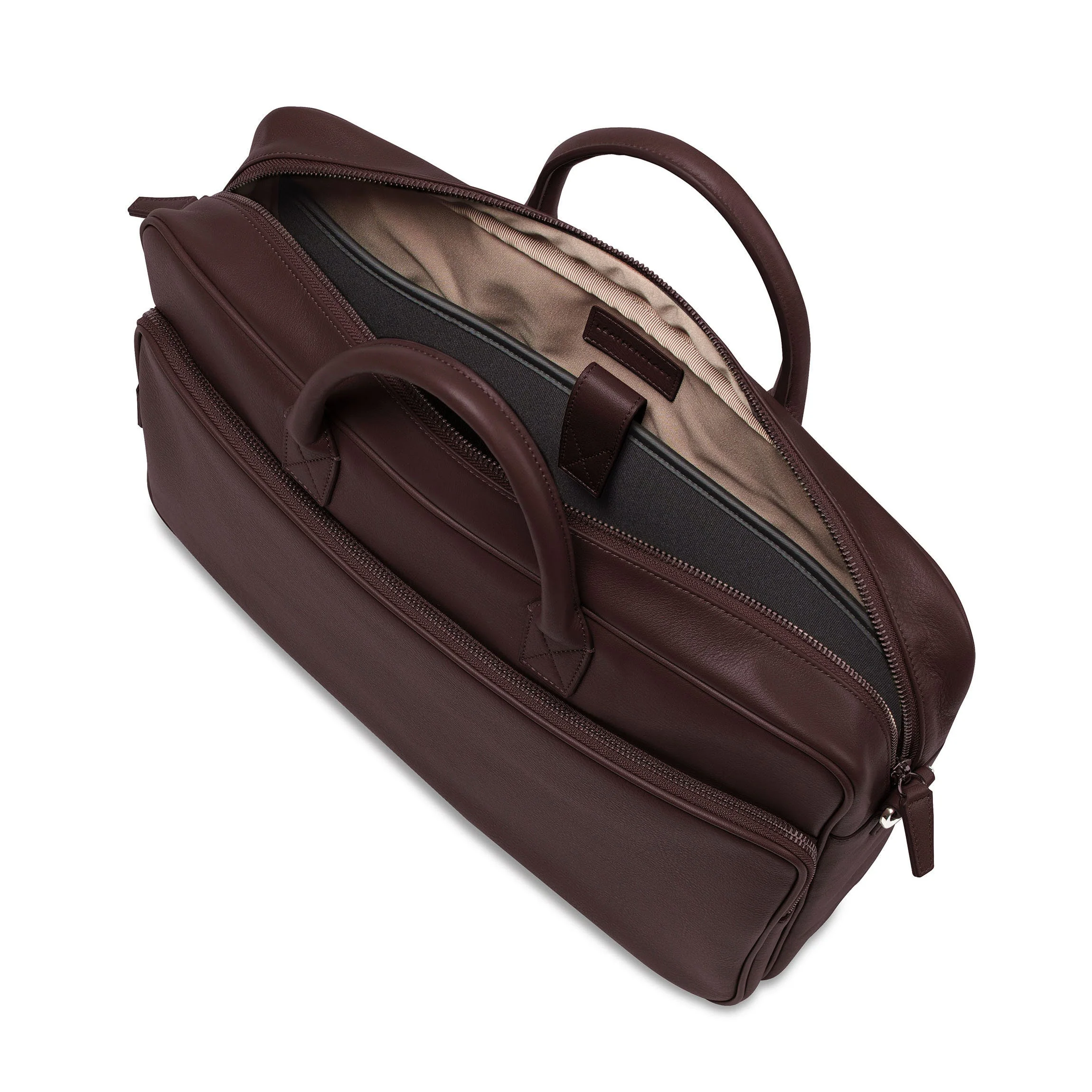 Henderson Laptop Brief Bag Brown - Image 4