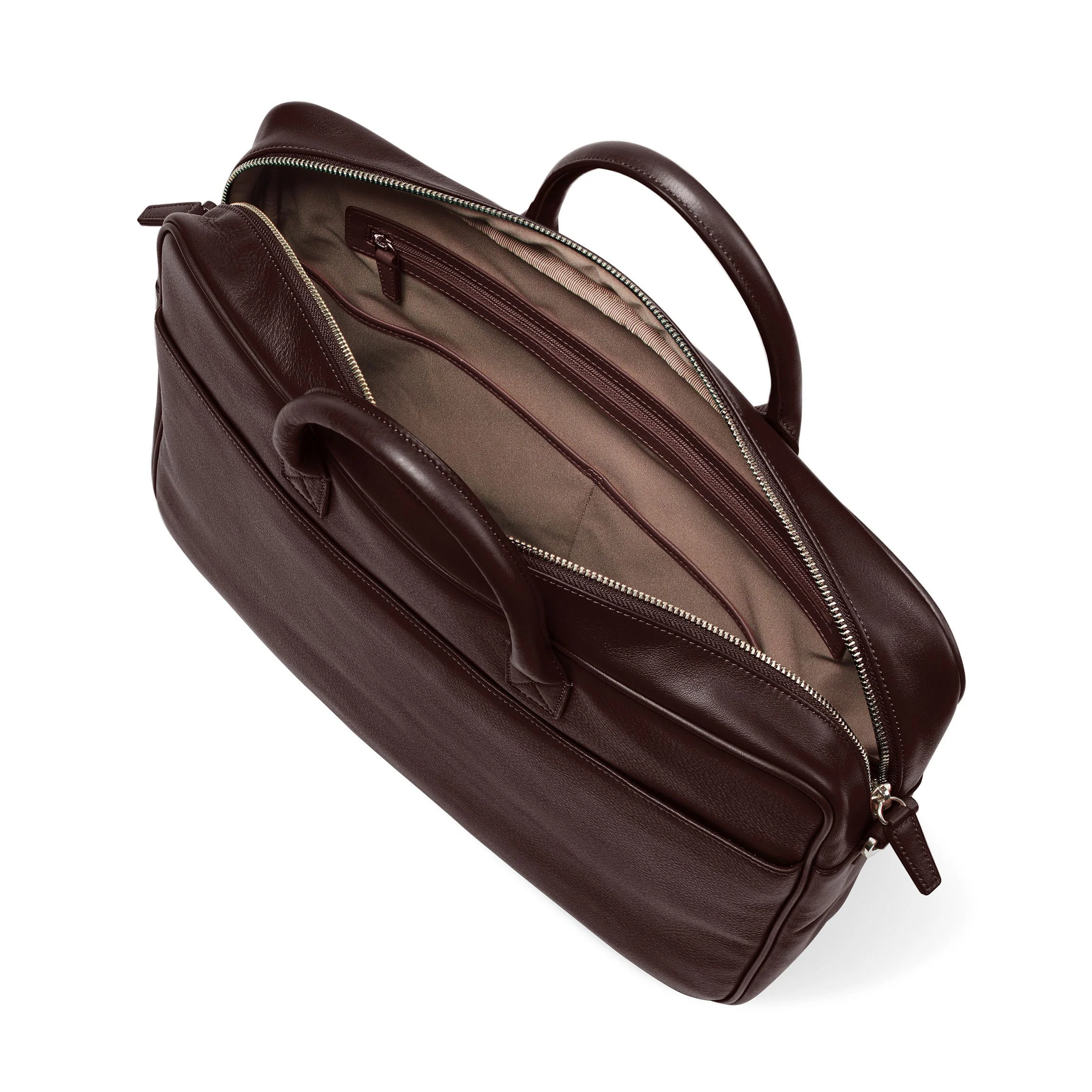 Henderson Laptop Brief Bag Brown - Image 5