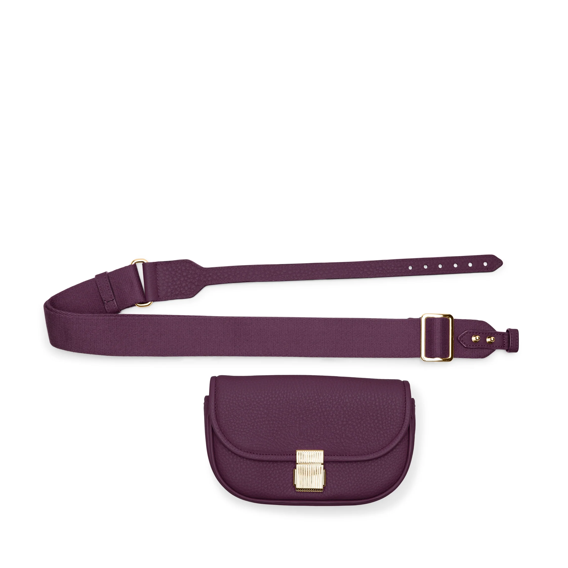 Katy Mini Belt Bag Deep Plum - Image 8