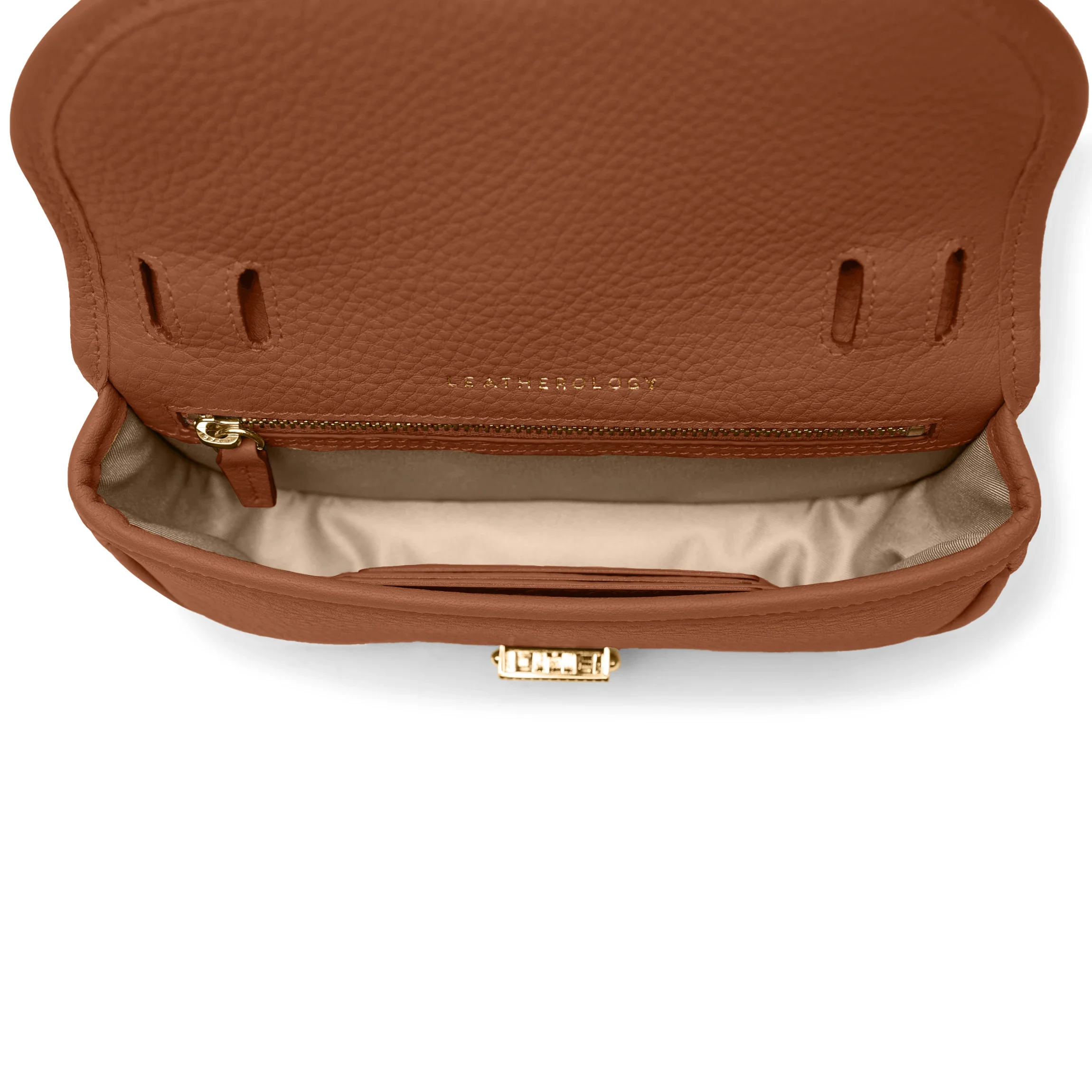 Katy Mini Belt Bag Saddle Brown - Image 3